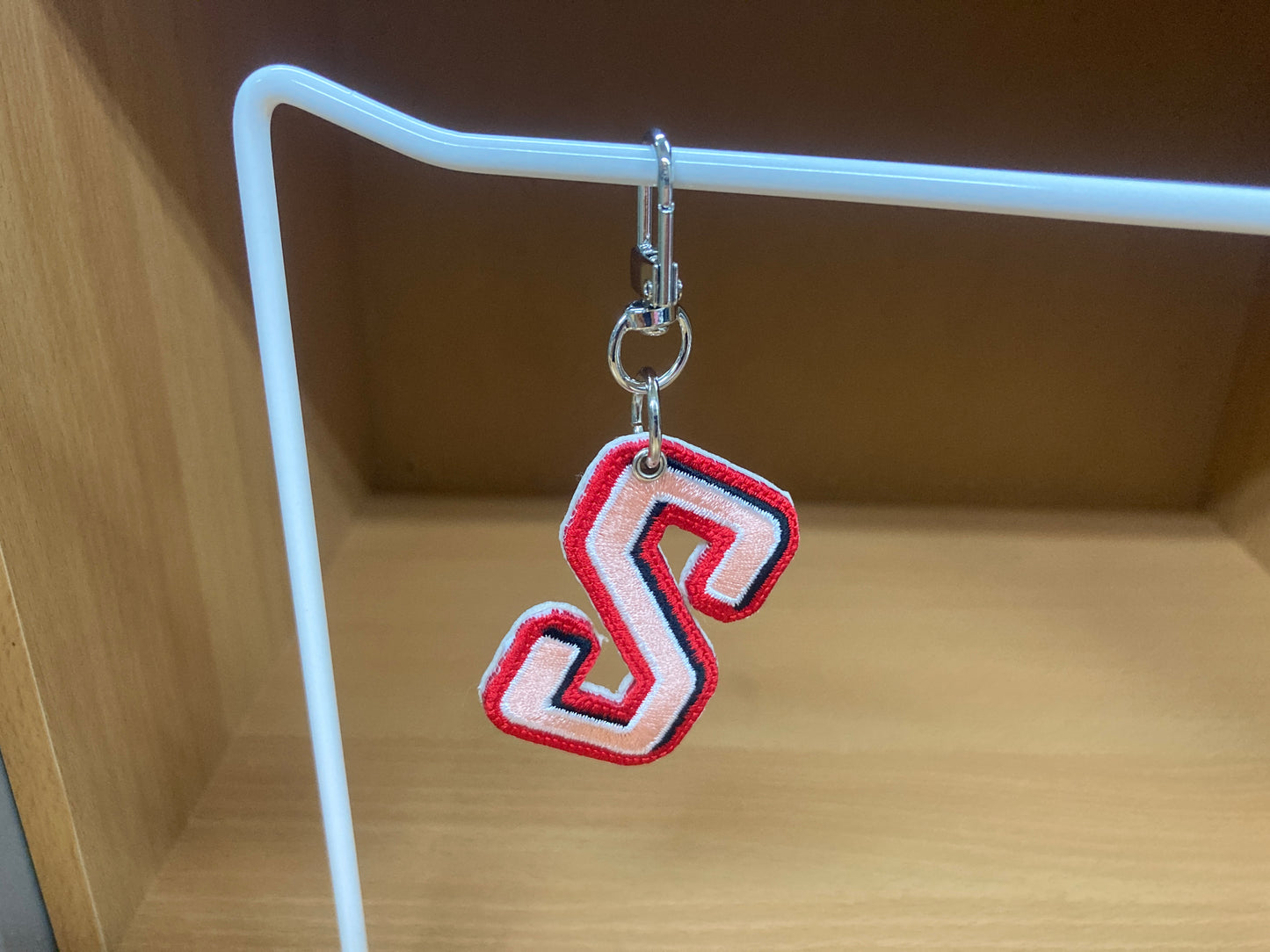 Tiny Treasures Seoul - Embroidered Initial S Bag Charm