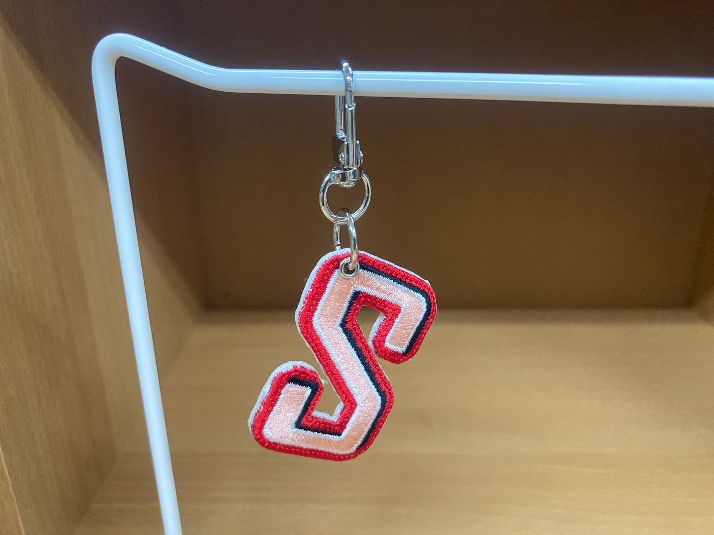 Tiny Treasures Seoul - Embroidered Initial S Bag Charm 2