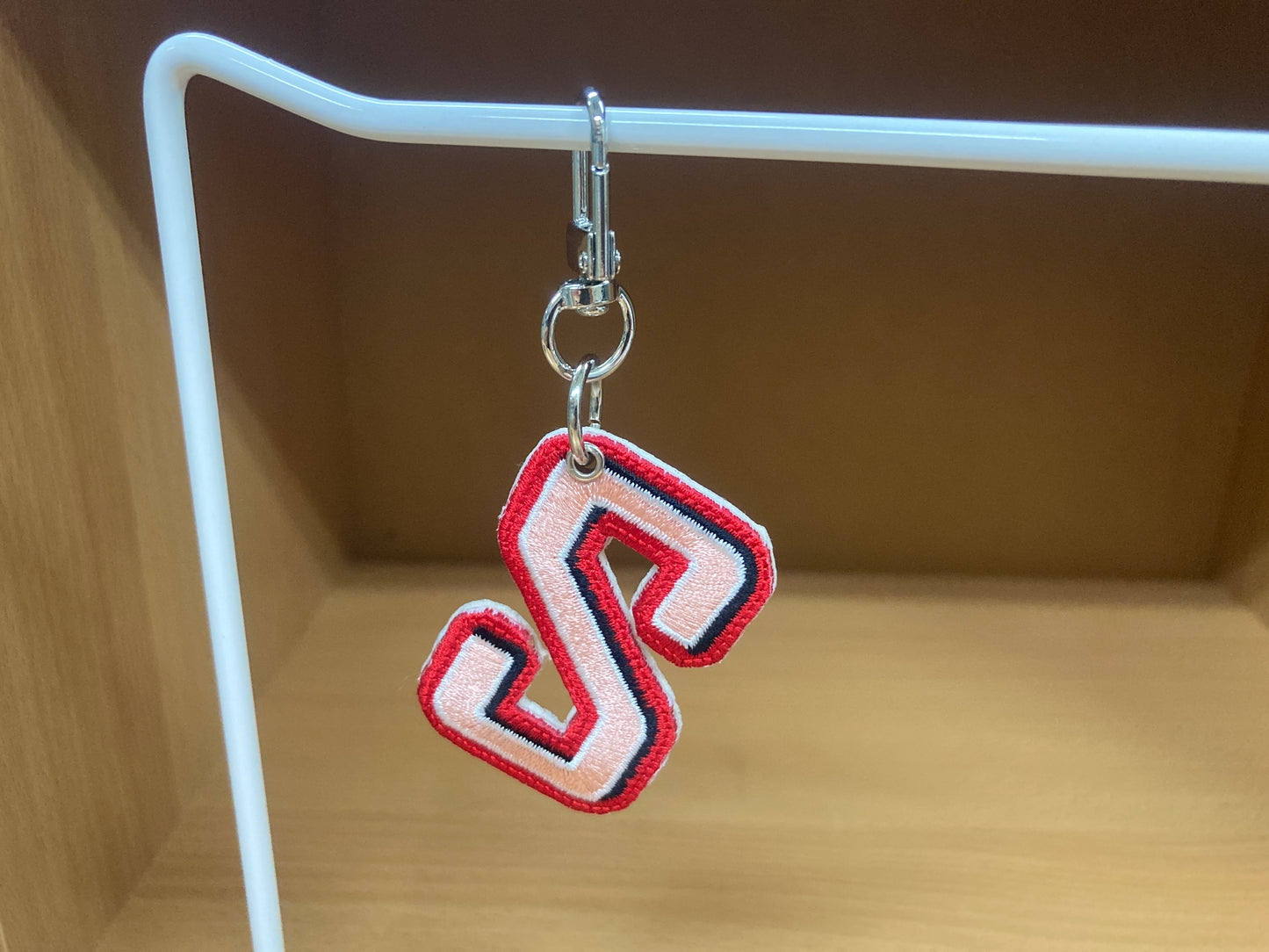Tiny Treasures Seoul - Embroidered Initial S Bag Charm 3