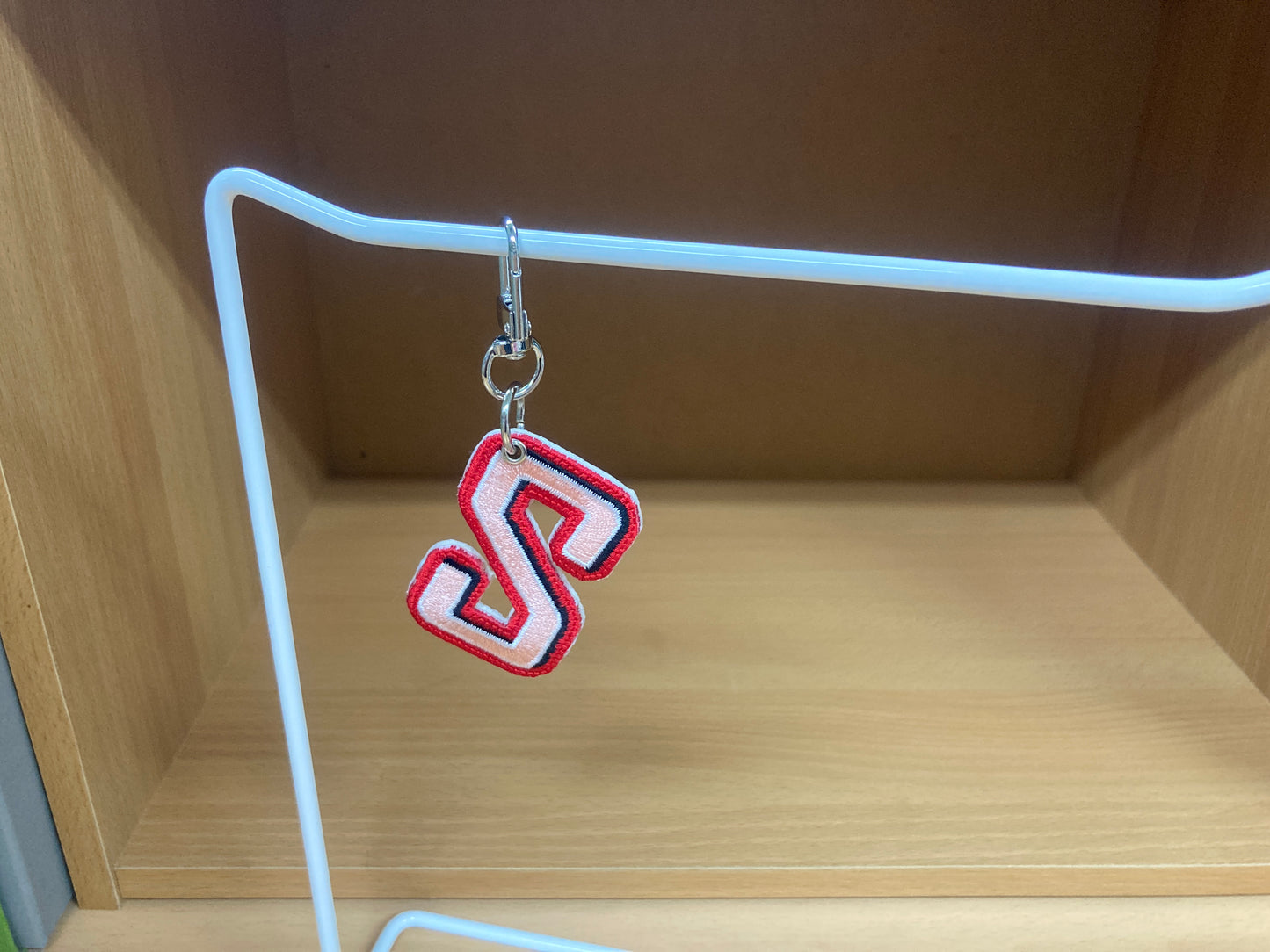Tiny Treasures Seoul - Embroidered Initial S Bag Charm 4