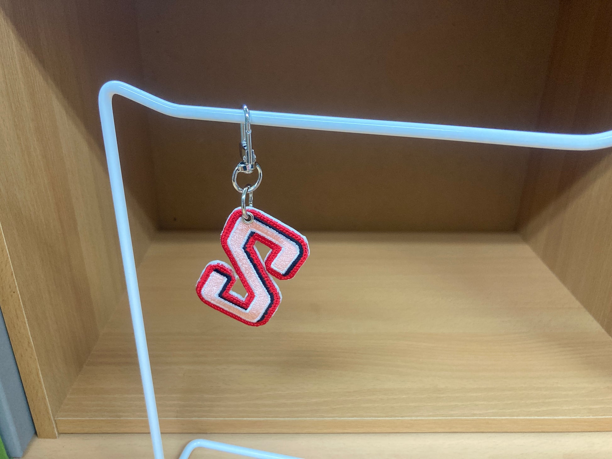 Tiny Treasures Seoul - Embroidered Initial S Bag Charm 4