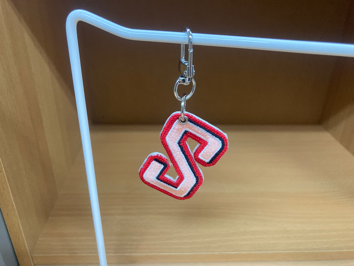 Tiny Treasures Seoul - Embroidered Initial S Bag Charm 5
