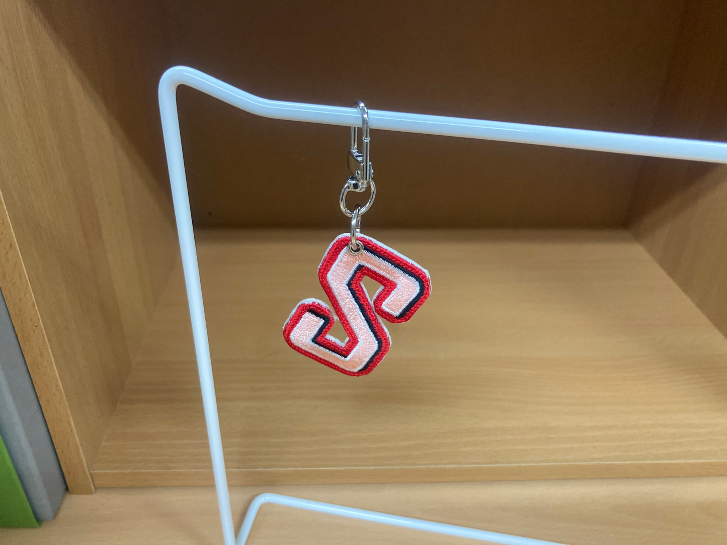 Tiny Treasures Seoul - Embroidered Initial S Bag Charm 6