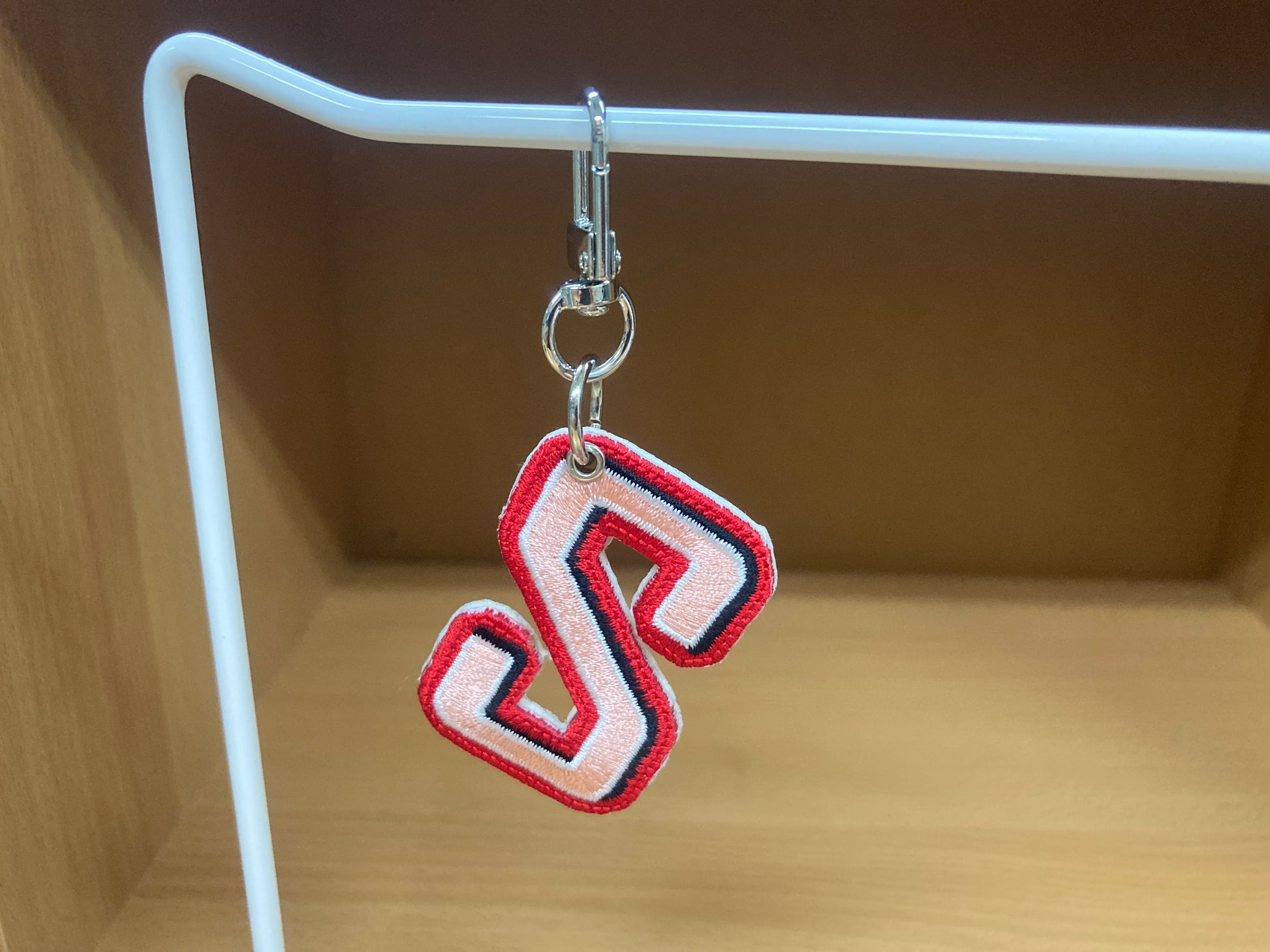 Tiny Treasures Seoul - Embroidered Initial S Bag Charm 9