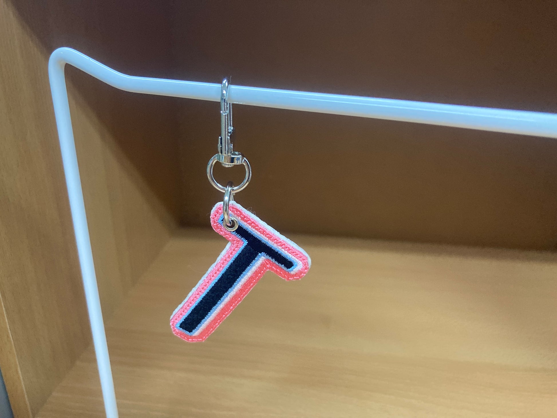Tiny Treasures Seoul - Embroidered Initial T Bag Charm 14