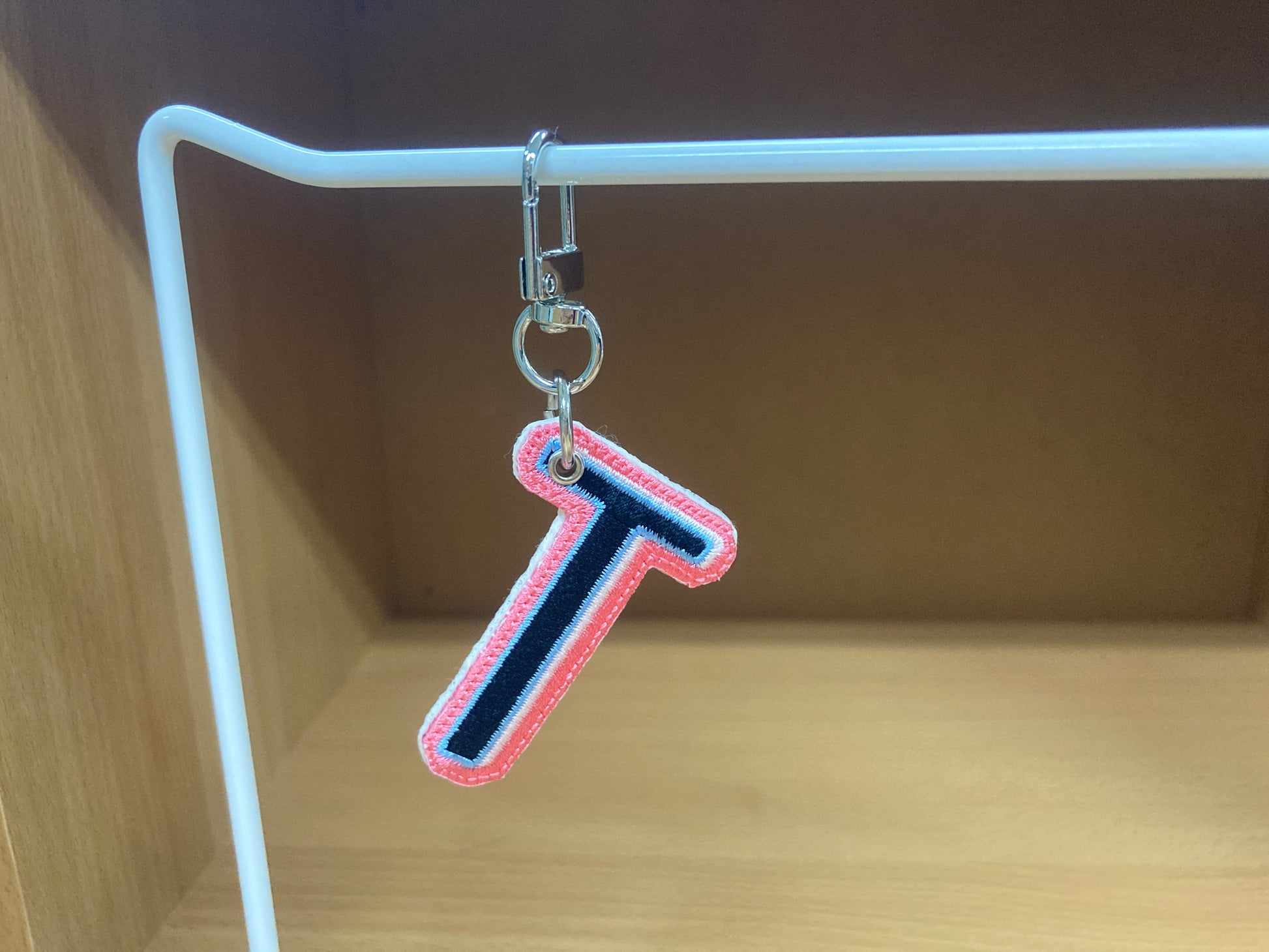 Tiny Treasures Seoul - Embroidered Initial T Bag Charm 17