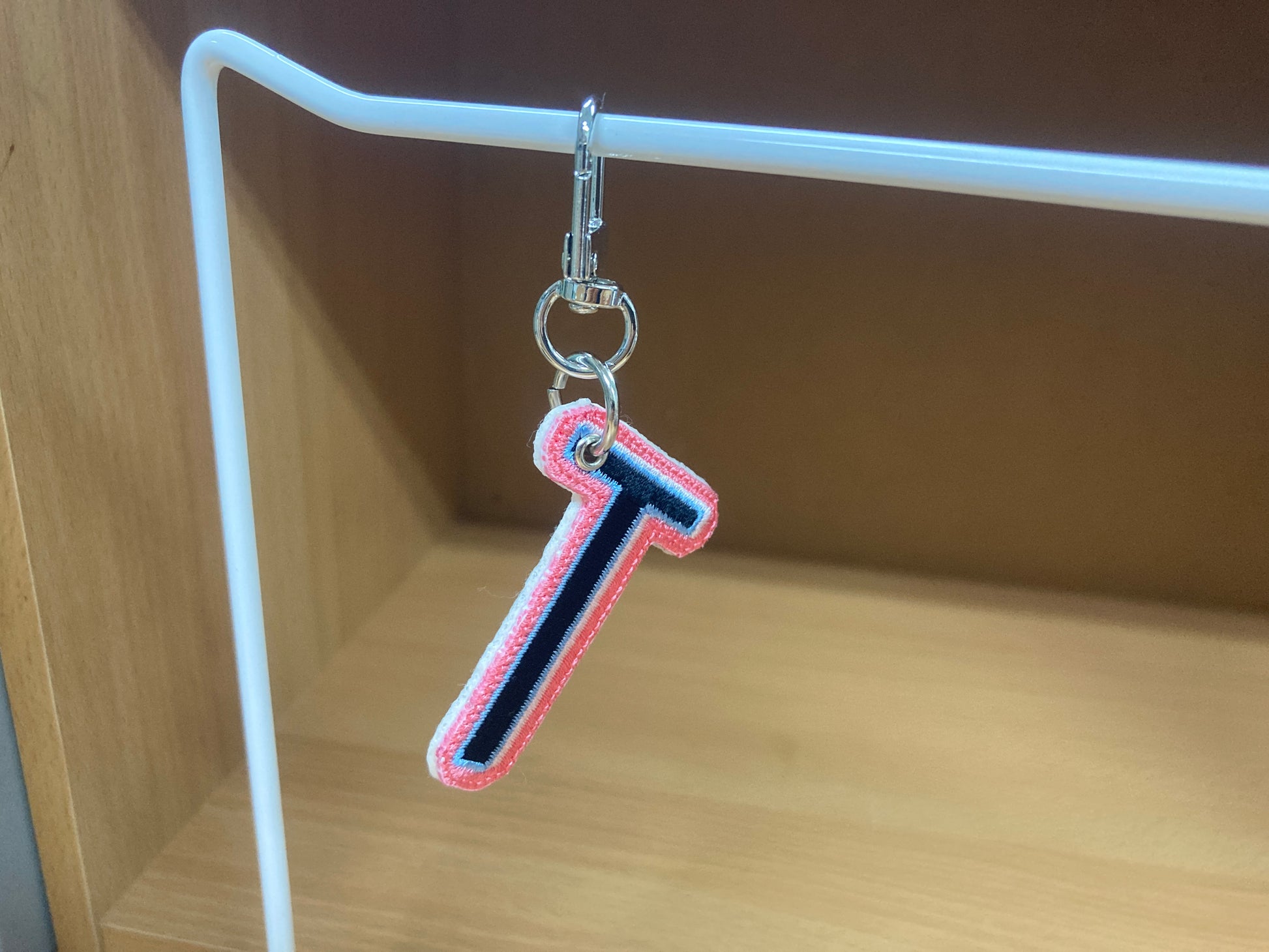 Tiny Treasures Seoul - Embroidered Initial T Bag Charm 2
