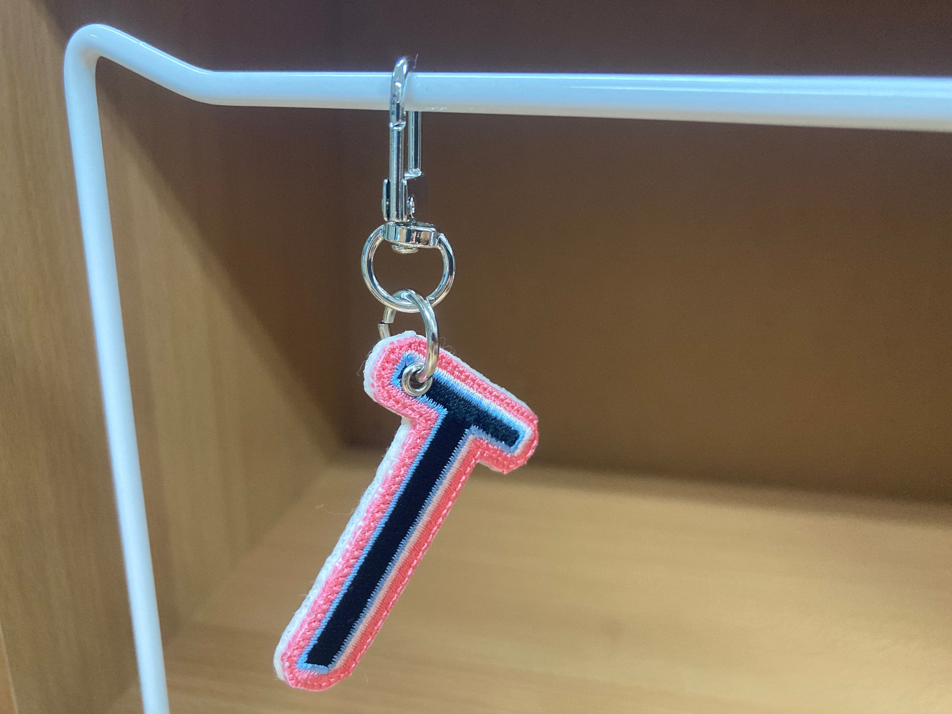 Tiny Treasures Seoul - Embroidered Initial T Bag Charm 3