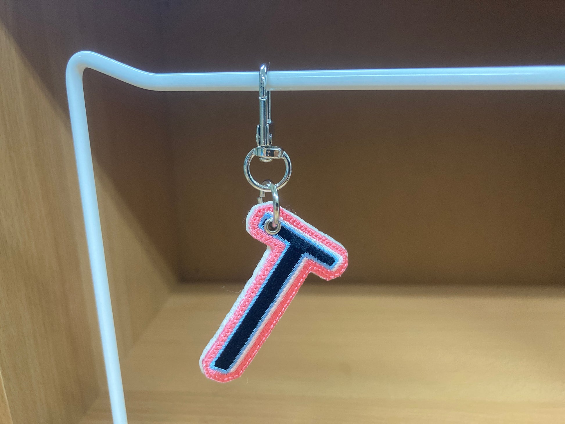 Tiny Treasures Seoul - Embroidered Initial T Bag Charm 4