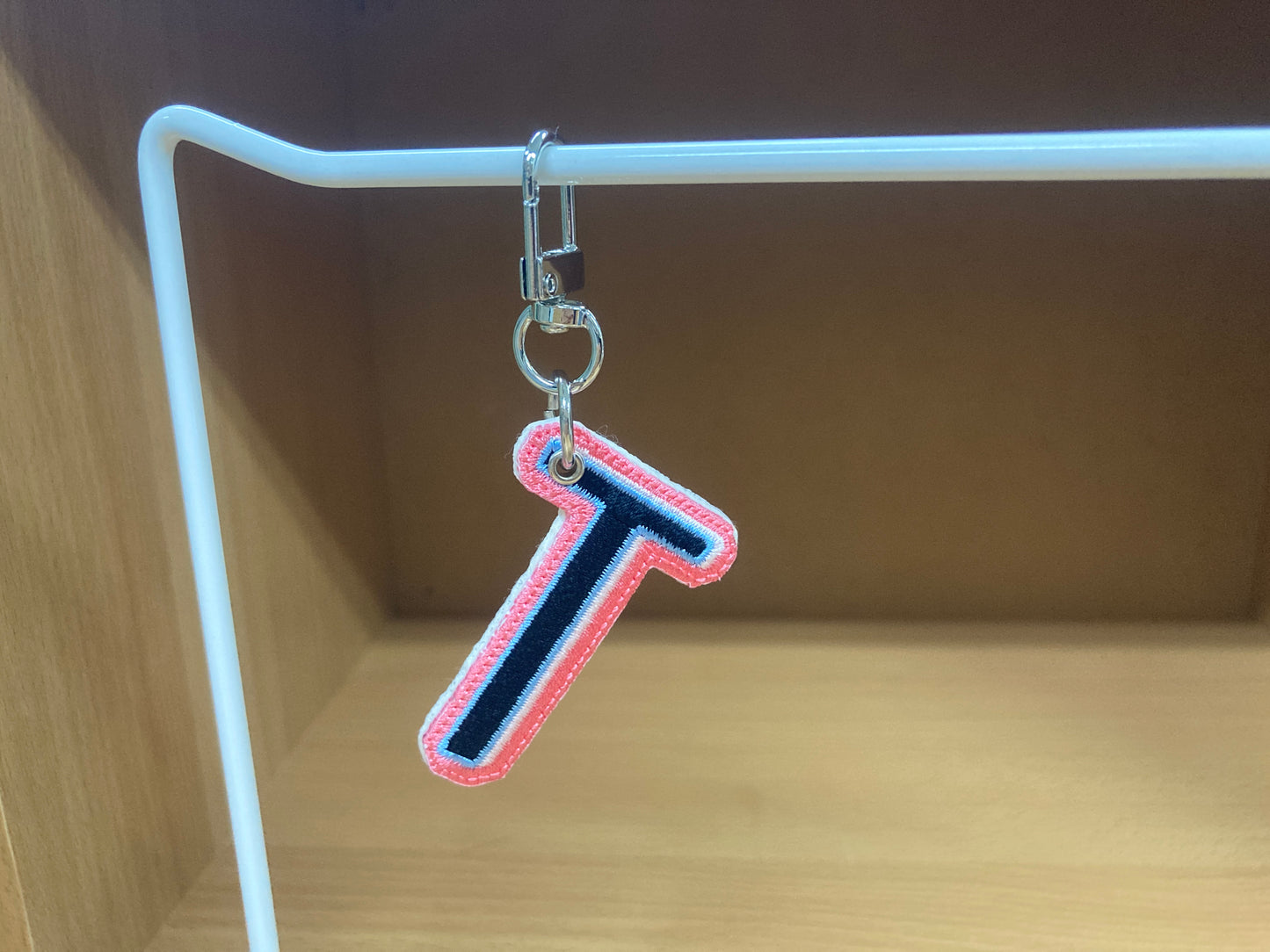Tiny Treasures Seoul - Embroidered Initial T Bag Charm 8