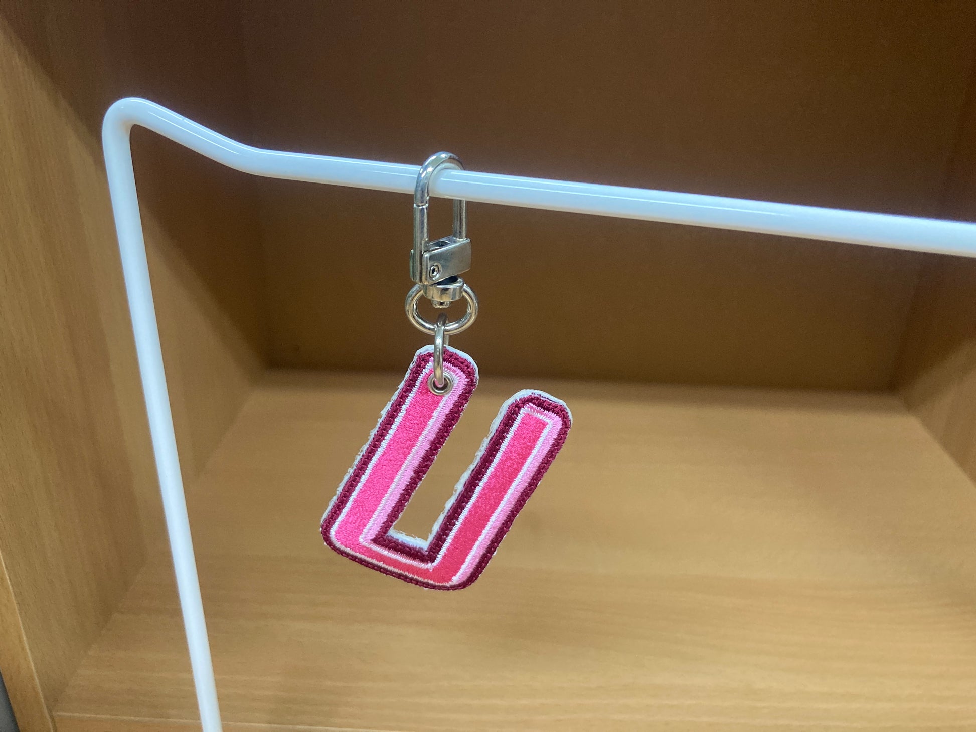 Tiny Treasures Seoul - Embroidered Initial U Bag Charm 2