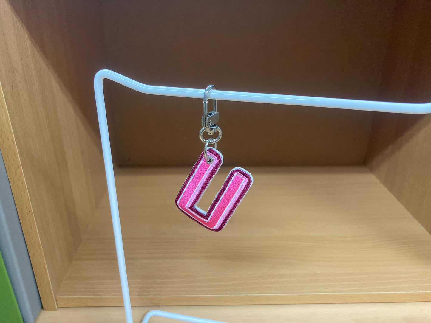Tiny Treasures Seoul - Embroidered Initial U Bag Charm 3