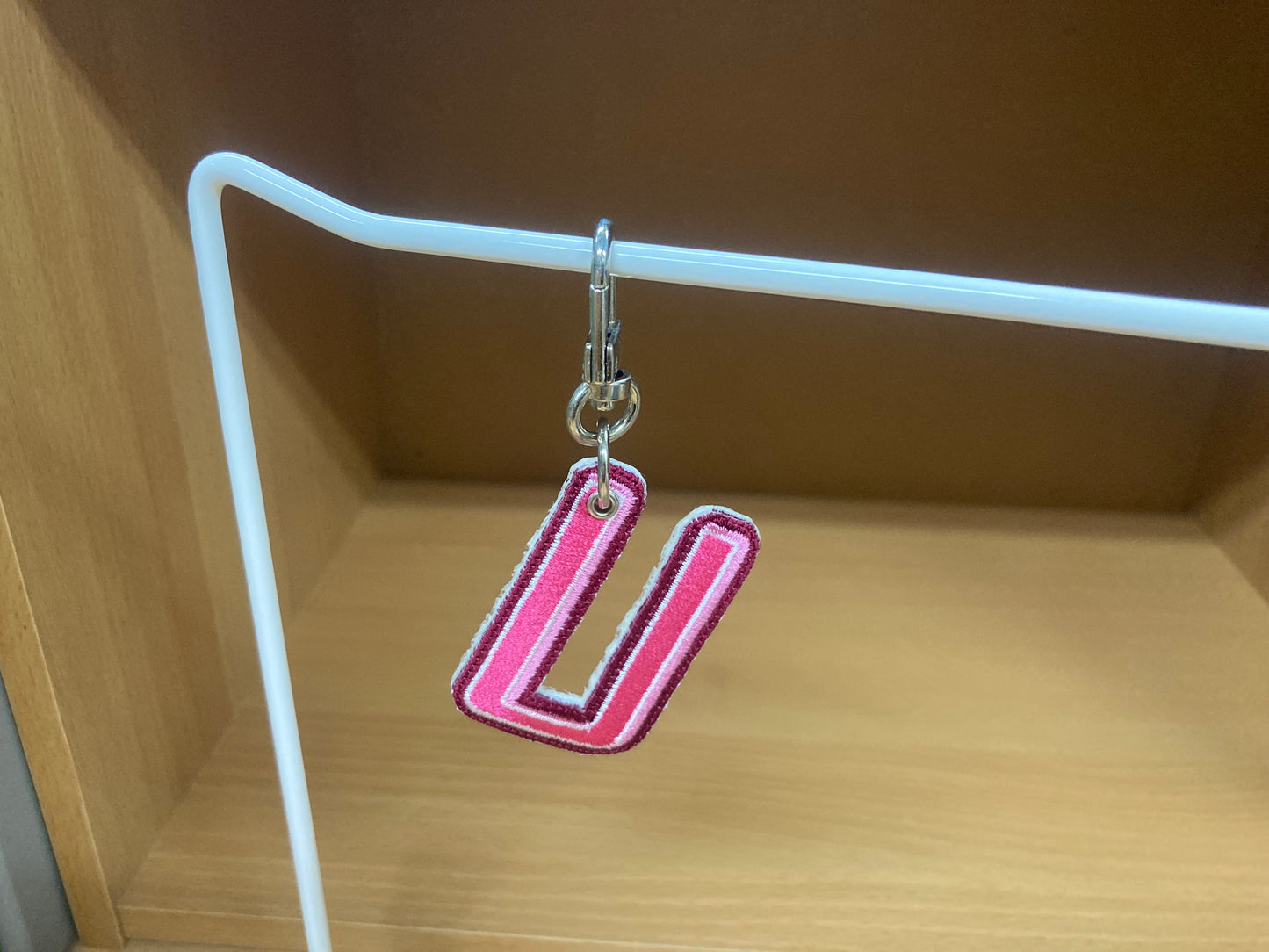 Tiny Treasures Seoul - Embroidered Initial U Bag Charm 5