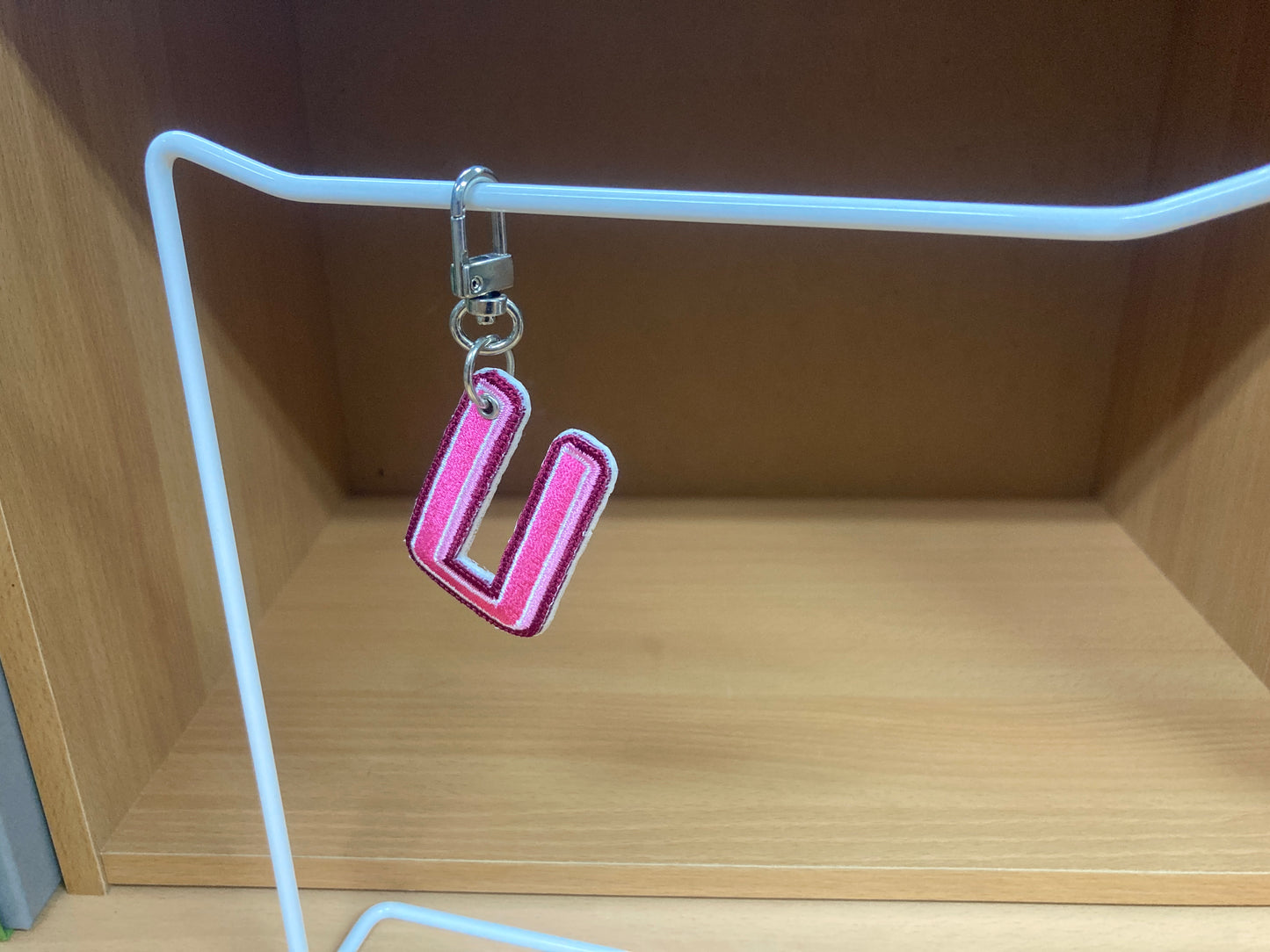 Tiny Treasures Seoul - Embroidered Initial U Bag Charm 7