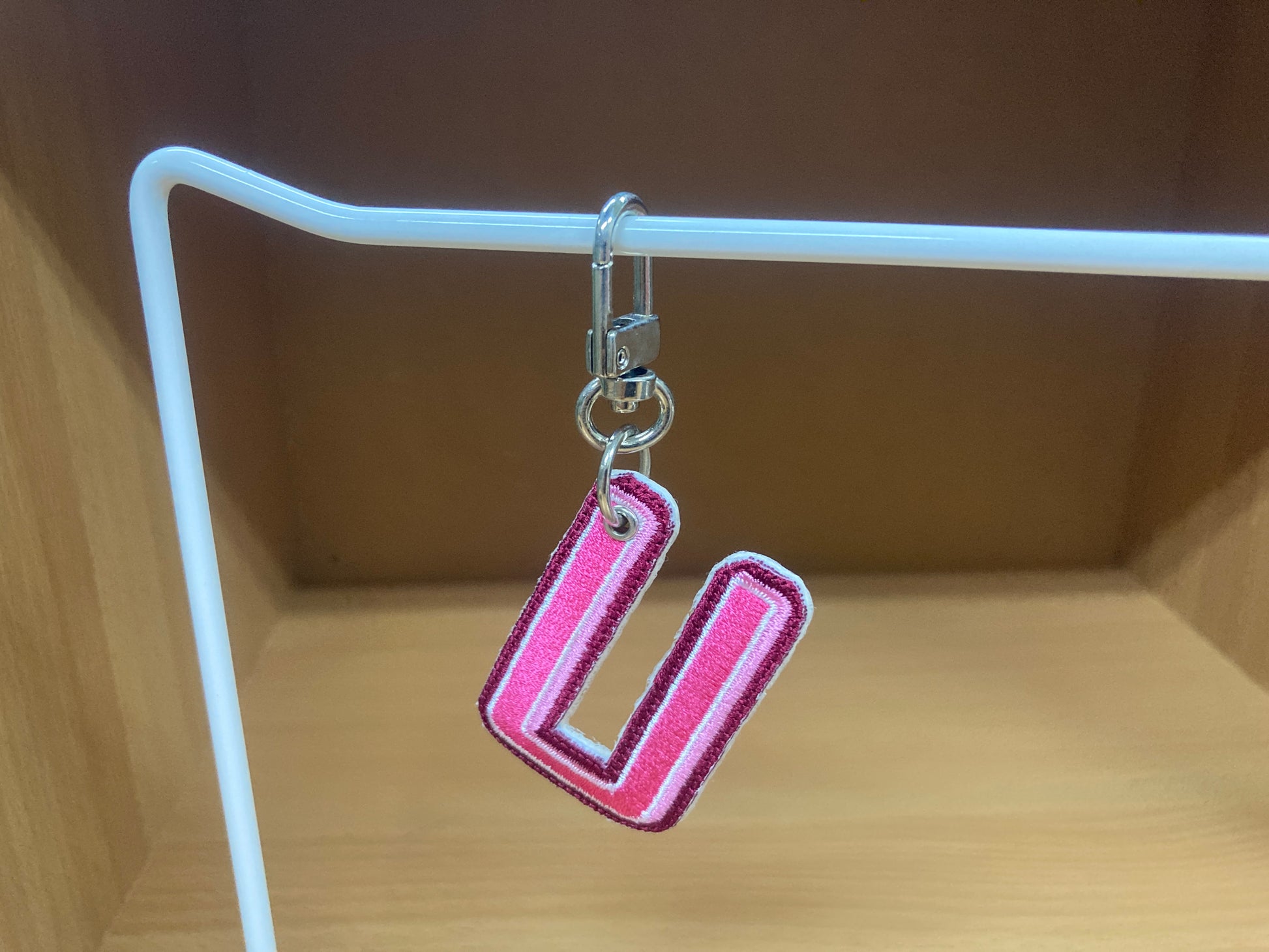 Tiny Treasures Seoul - Embroidered Initial U Bag Charm 8