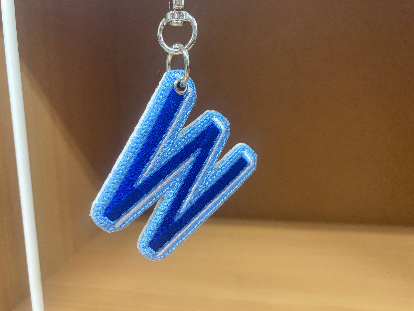 Tiny Treasures Seoul - Embroidered Initial W Bag Charm 2