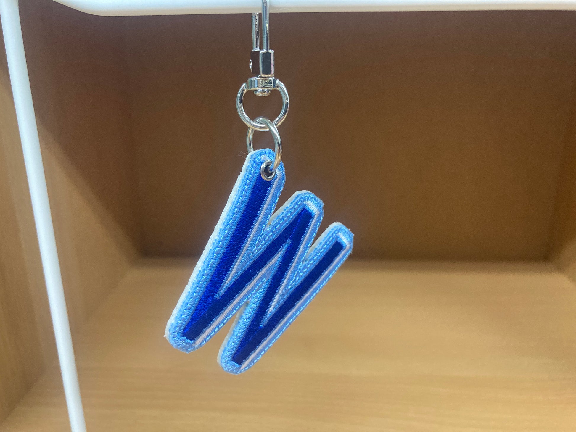 Tiny Treasures Seoul - Embroidered Initial W Bag Charm 5