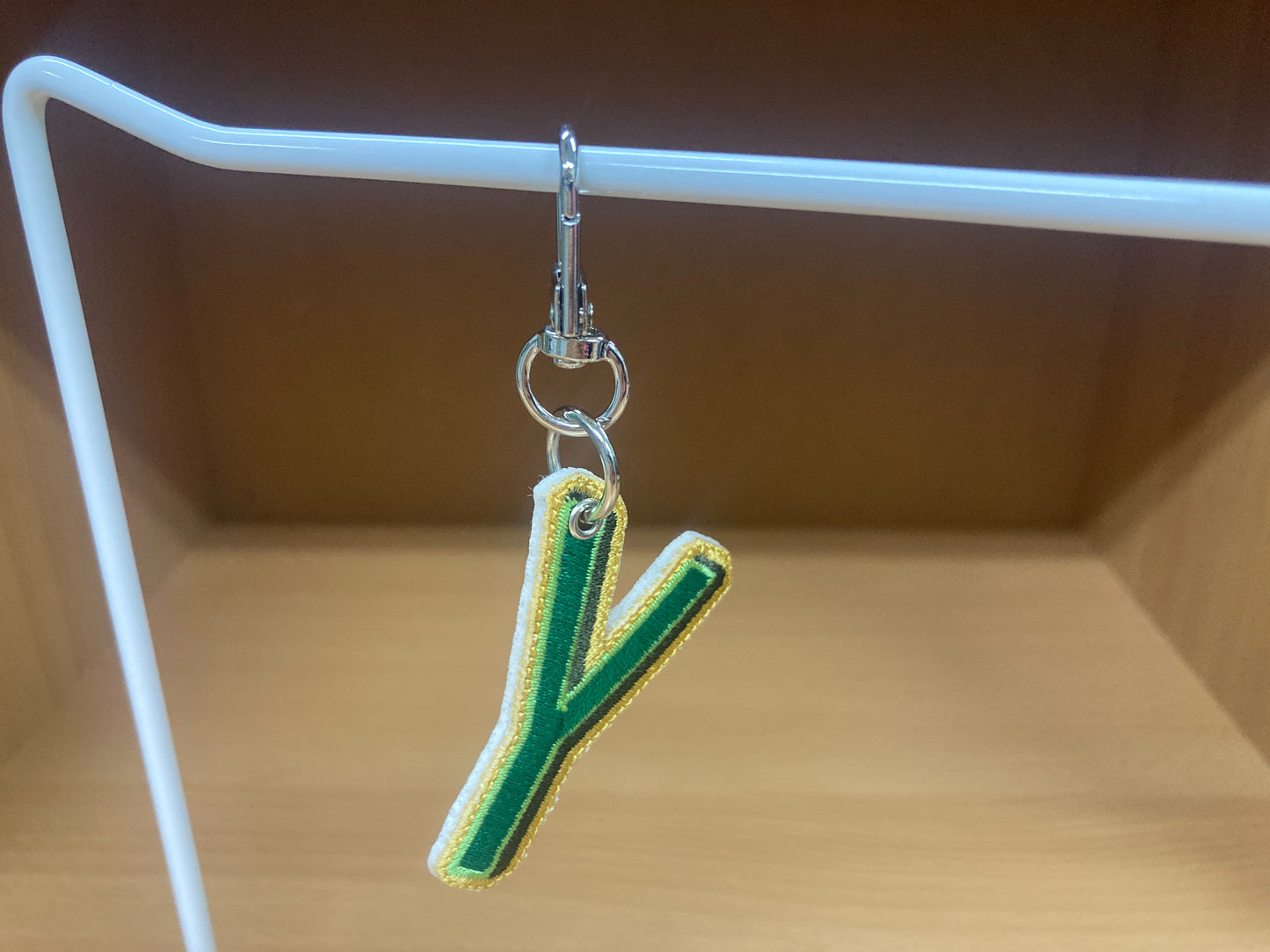 Tiny Treasures Seoul - Embroidered Initial Y Bag Charm 