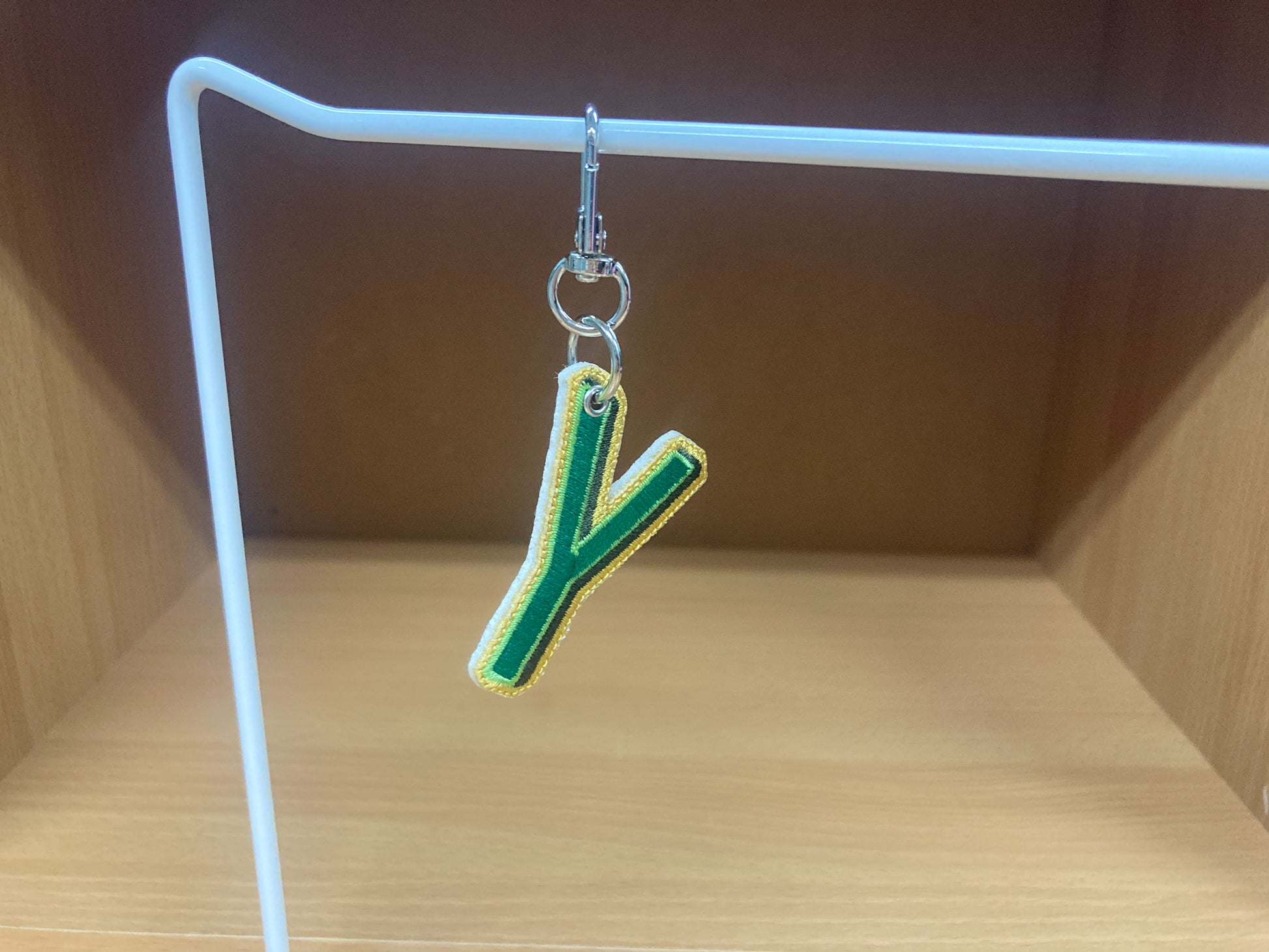 Tiny Treasures Seoul - Embroidered Initial Y Bag Charm 5