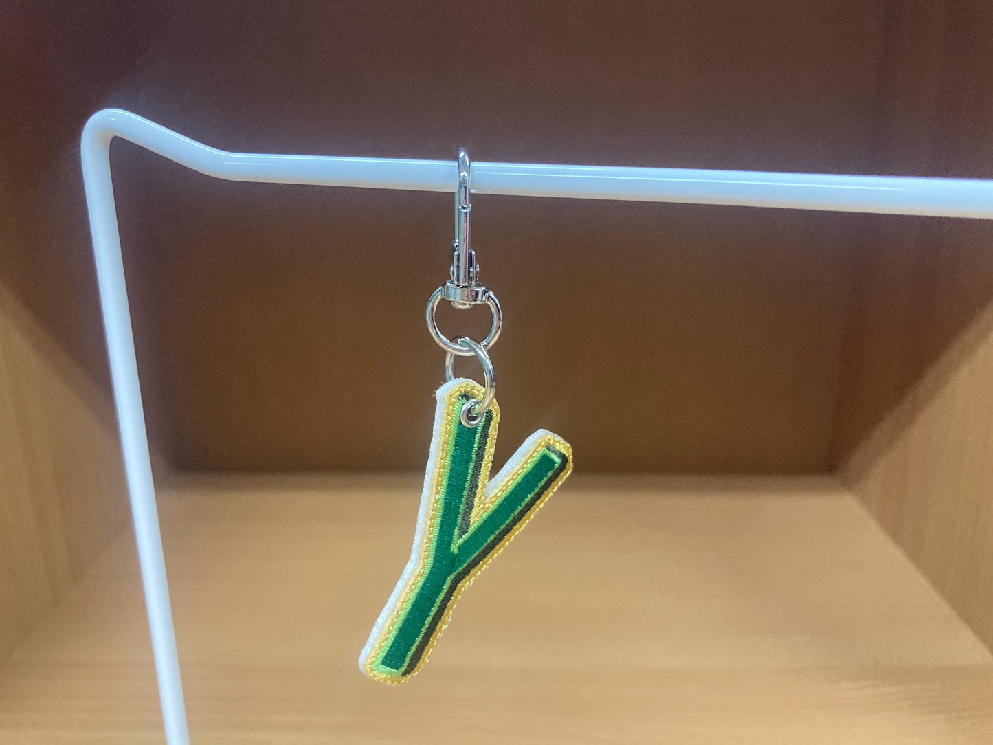 Tiny Treasures Seoul - Embroidered Initial Y Bag Charm 6