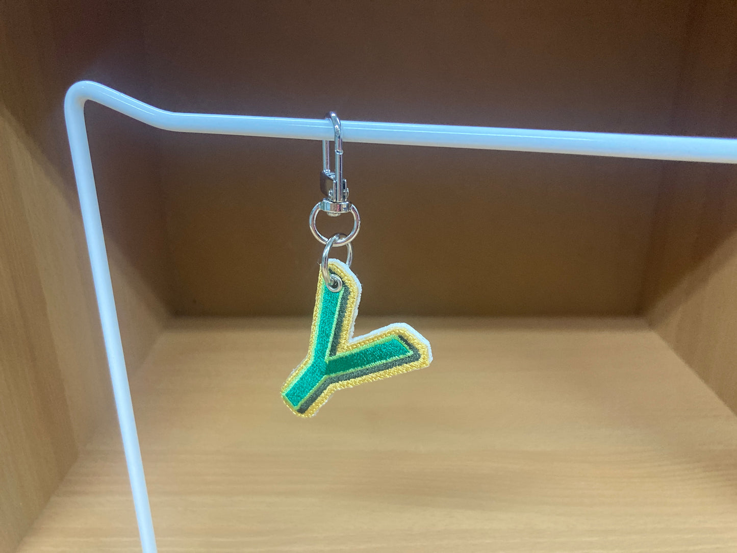 Tiny Treasures Seoul - Embroidered Initial Y Bag Charm 8