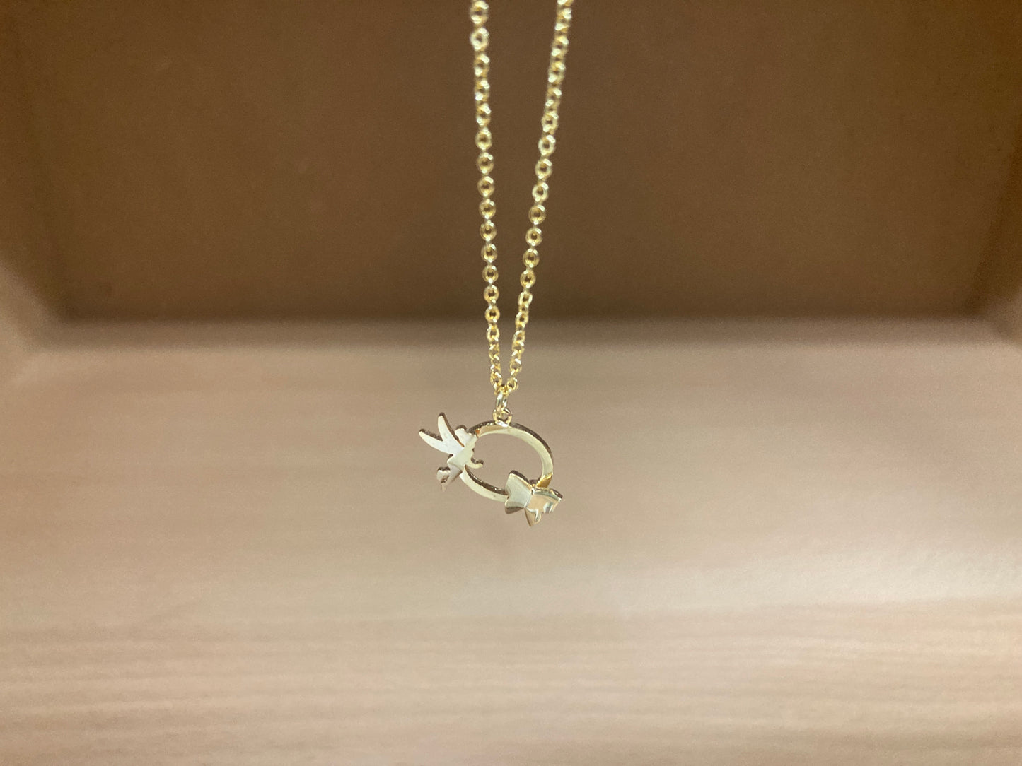 Tiny Treasures Seoul - Fairy & Butterfly Circle Necklace (Gold) 5