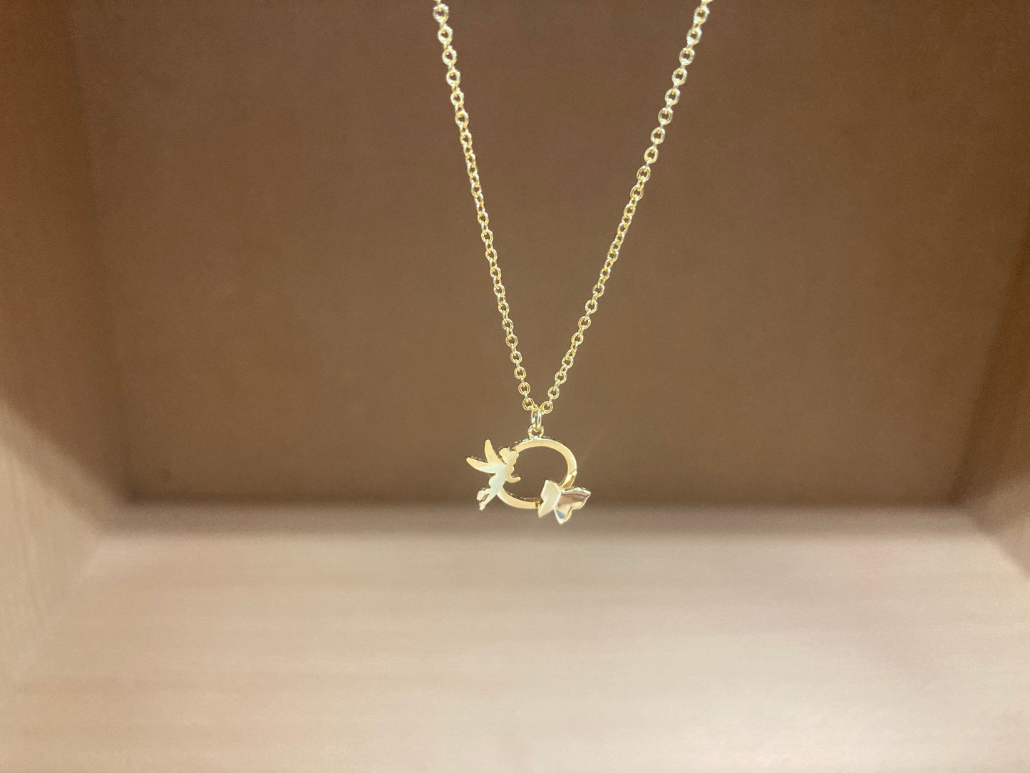 Tiny Treasures Seoul - Fairy & Butterfly Circle Necklace (Gold) 7