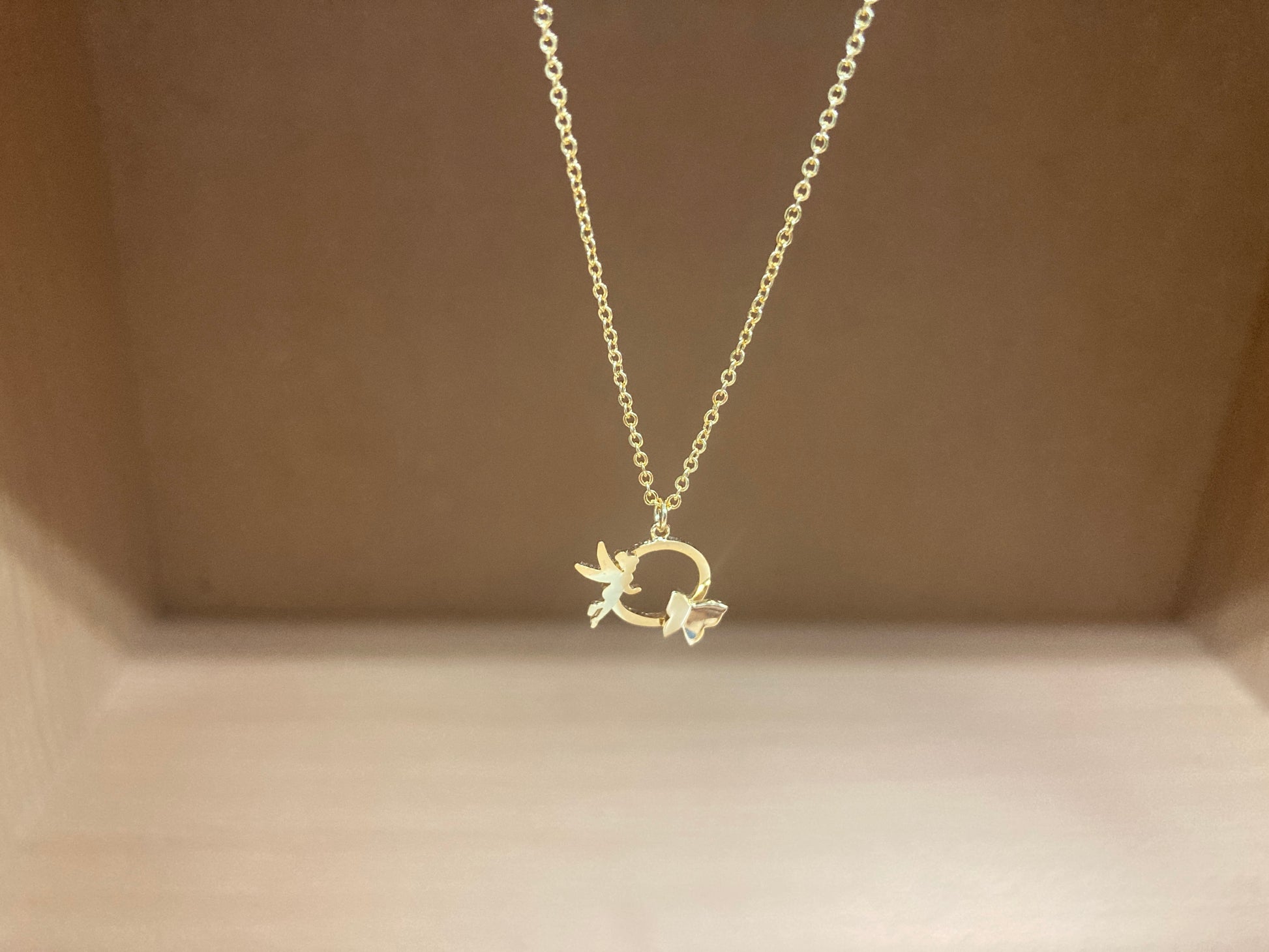 Tiny Treasures Seoul - Fairy & Butterfly Circle Necklace (Gold) 7