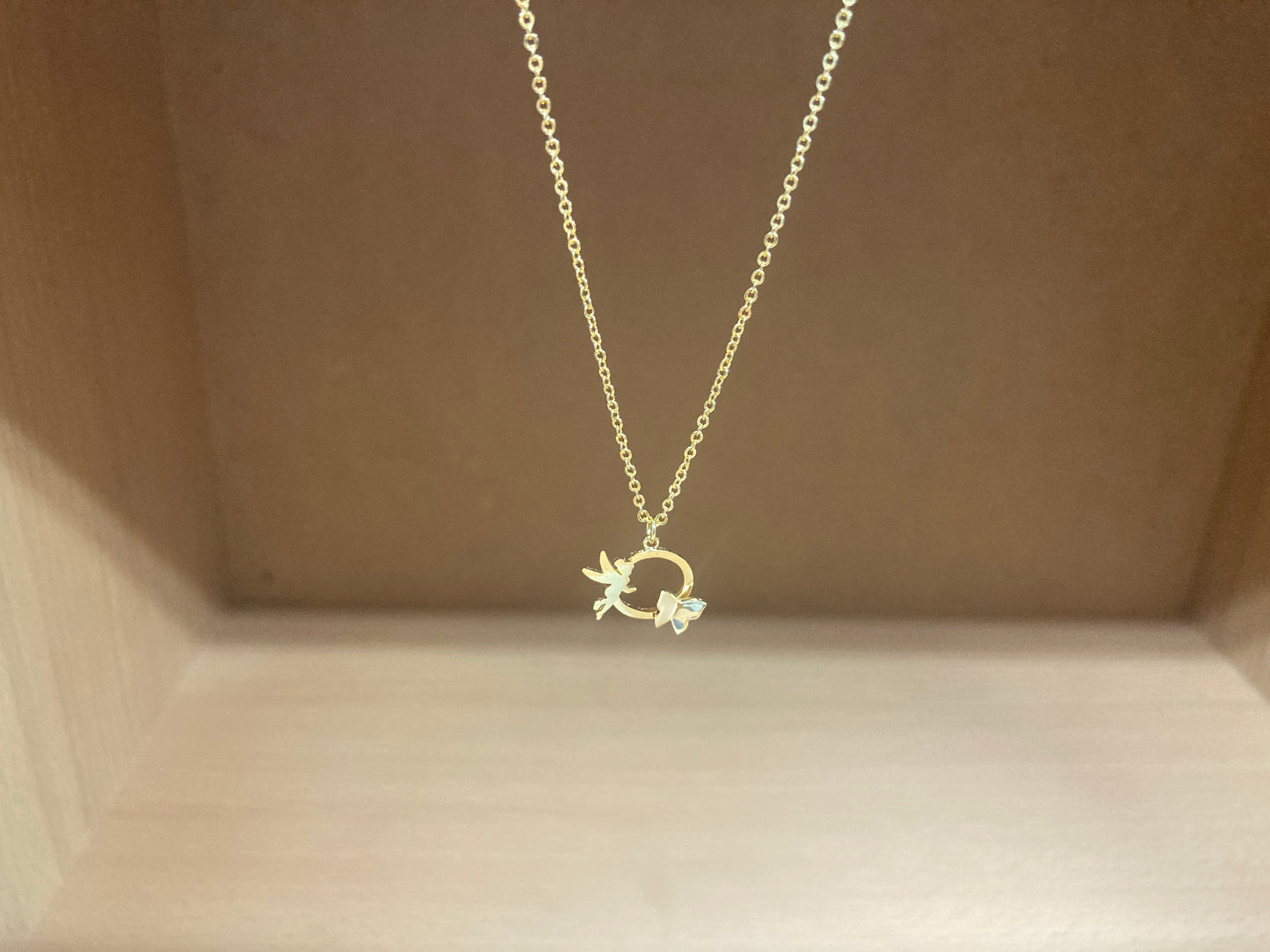 Tiny Treasures Seoul - Fairy & Butterfly Circle Necklace (Gold) 9
