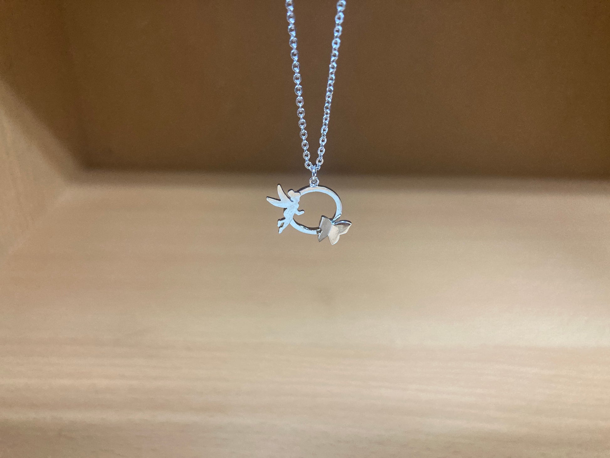 Tiny Treasures Seoul - Fairy & Butterfly Circle Necklace (Silver) 7