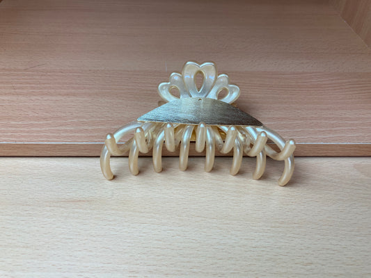 Gold Bloom Arch Hair Claw