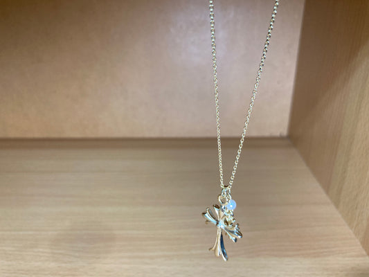 Gothic Cross Charm Necklace
