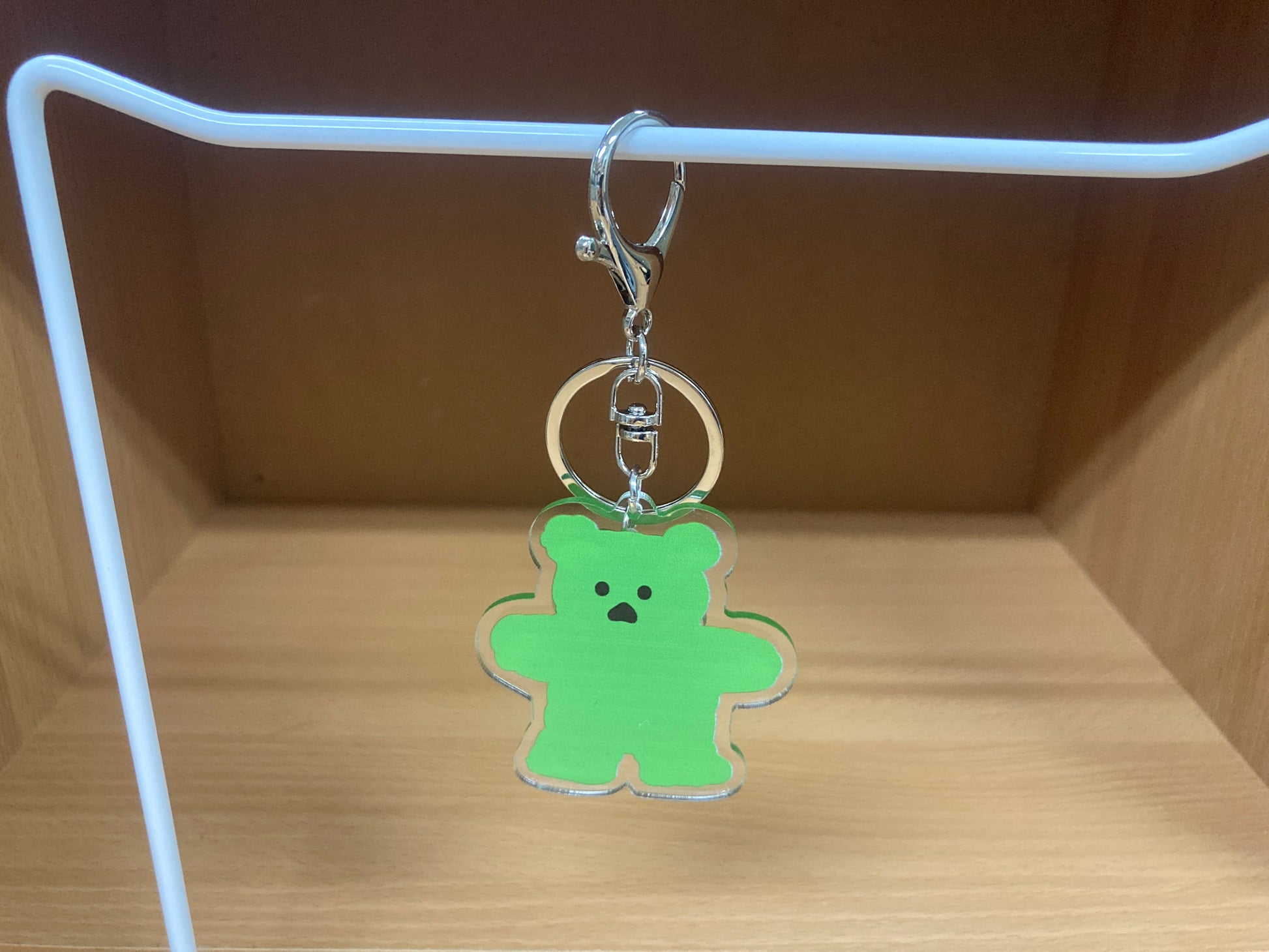 Tiny Treasures Seoul - Green Bear Acrylic Keychain 10