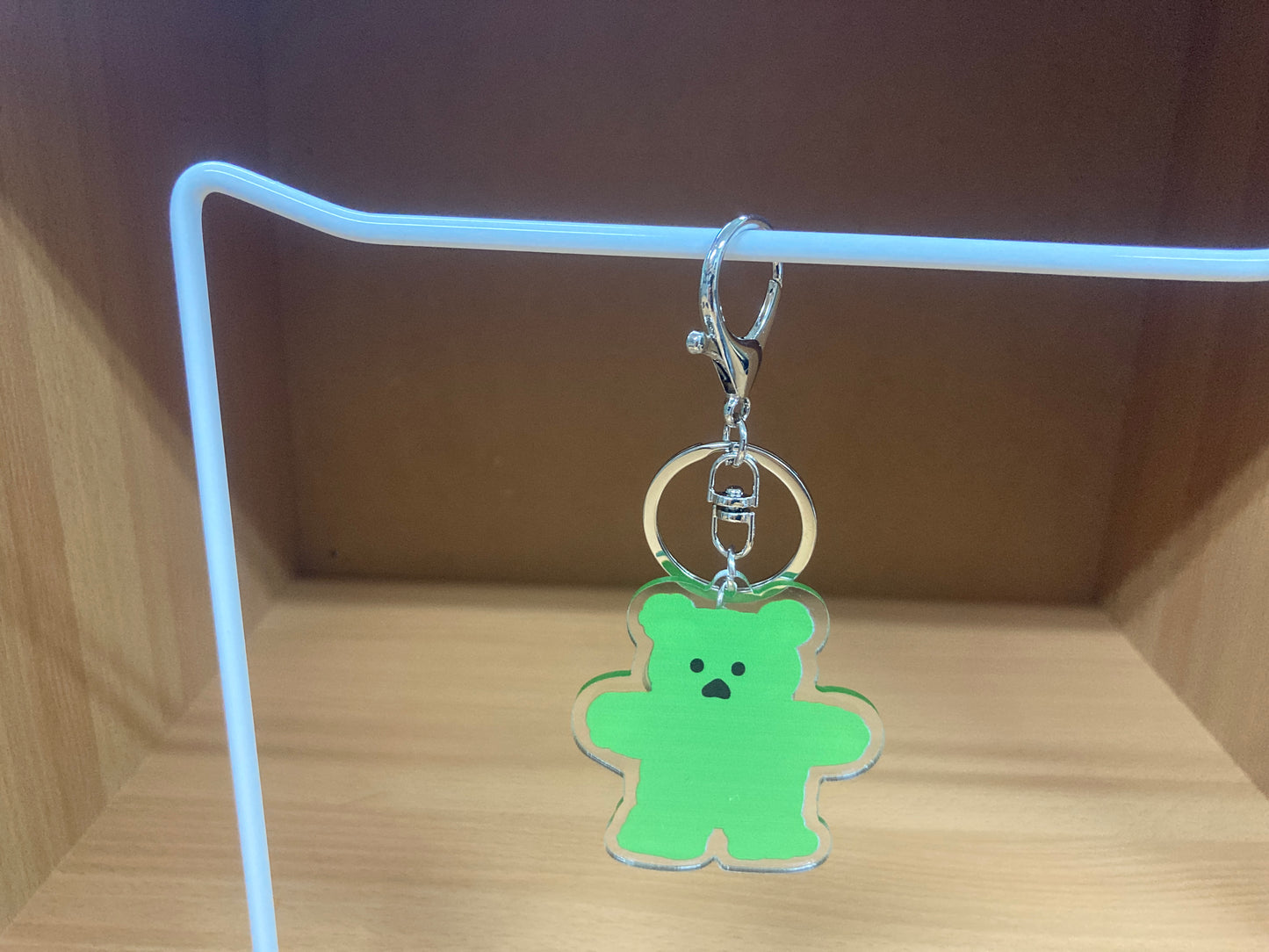 Tiny Treasures Seoul - Green Bear Acrylic Keychain 15