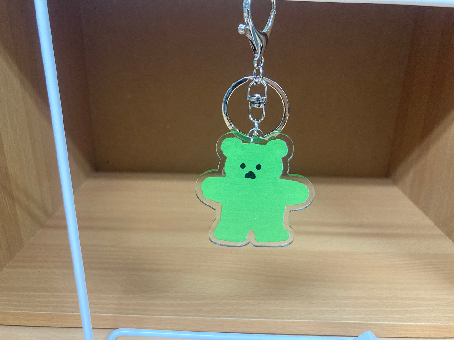 Tiny Treasures Seoul - Green Bear Acrylic Keychain 16