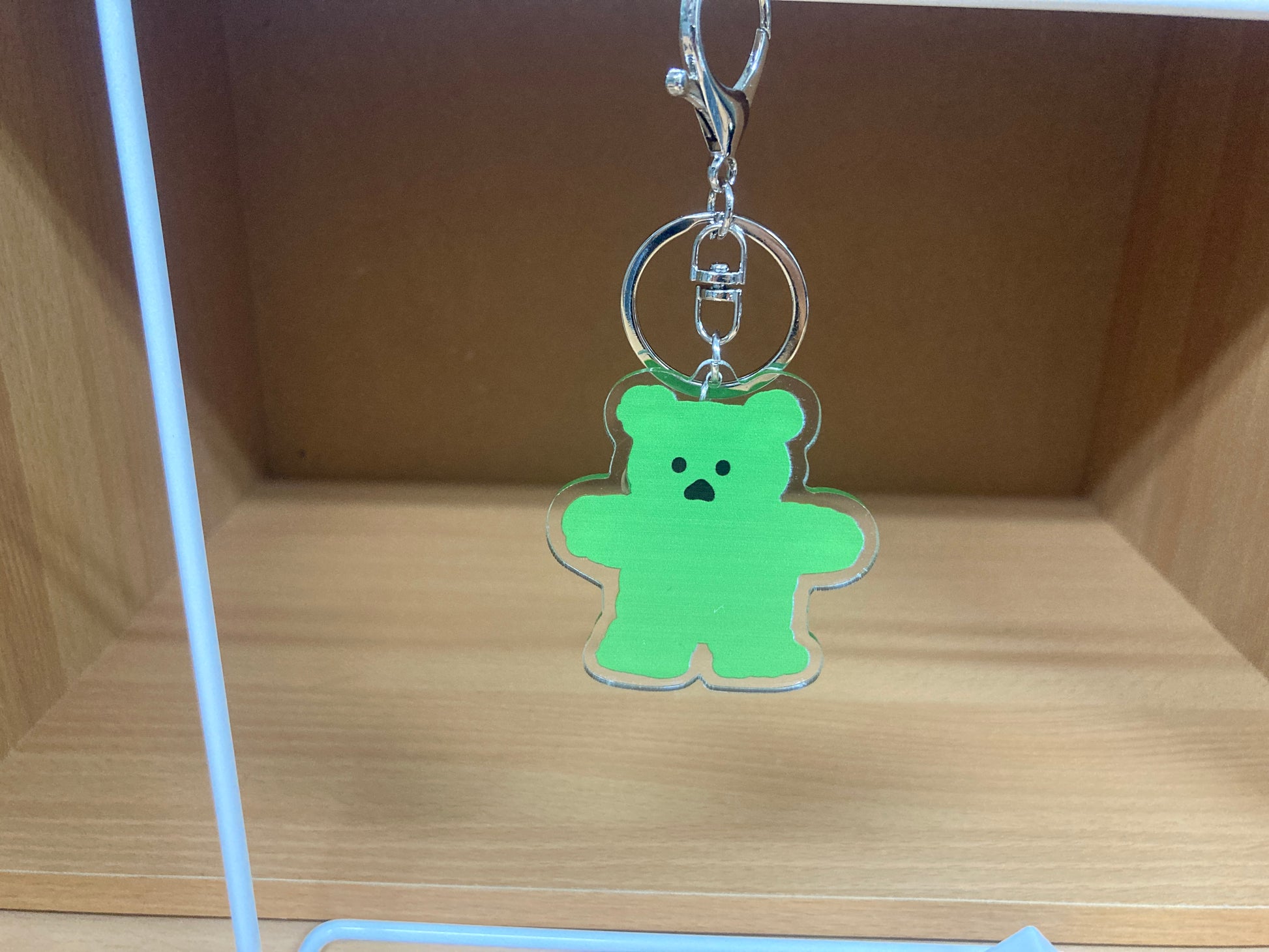 Tiny Treasures Seoul - Green Bear Acrylic Keychain 16