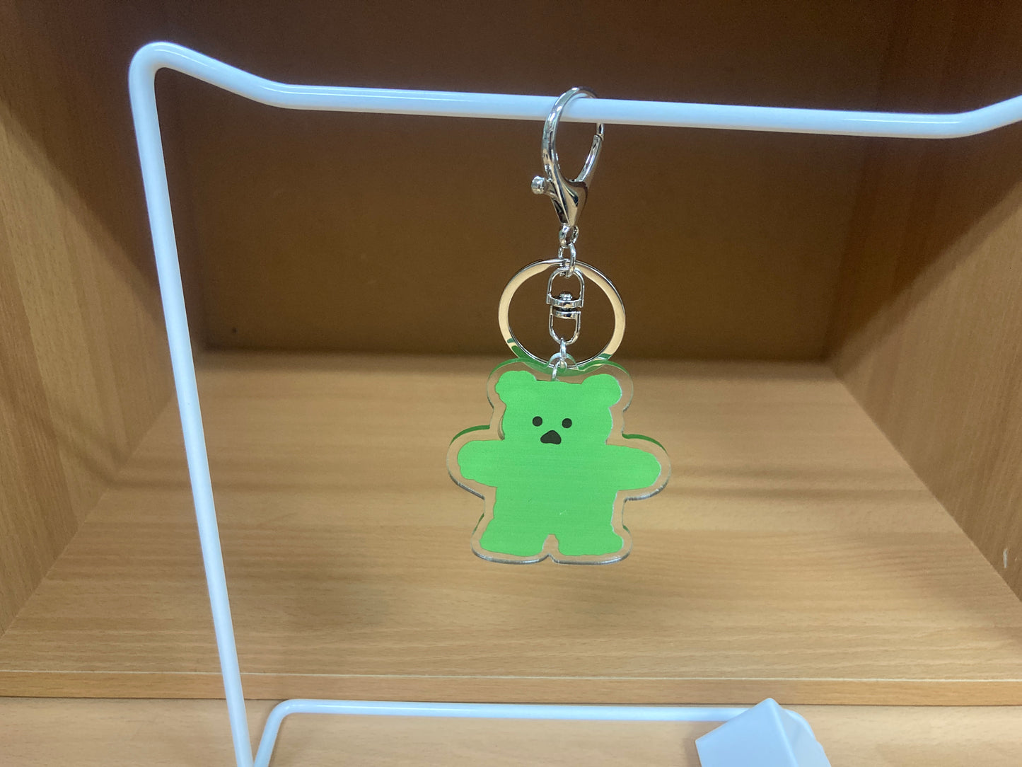 Tiny Treasures Seoul - Green Bear Acrylic Keychain 6