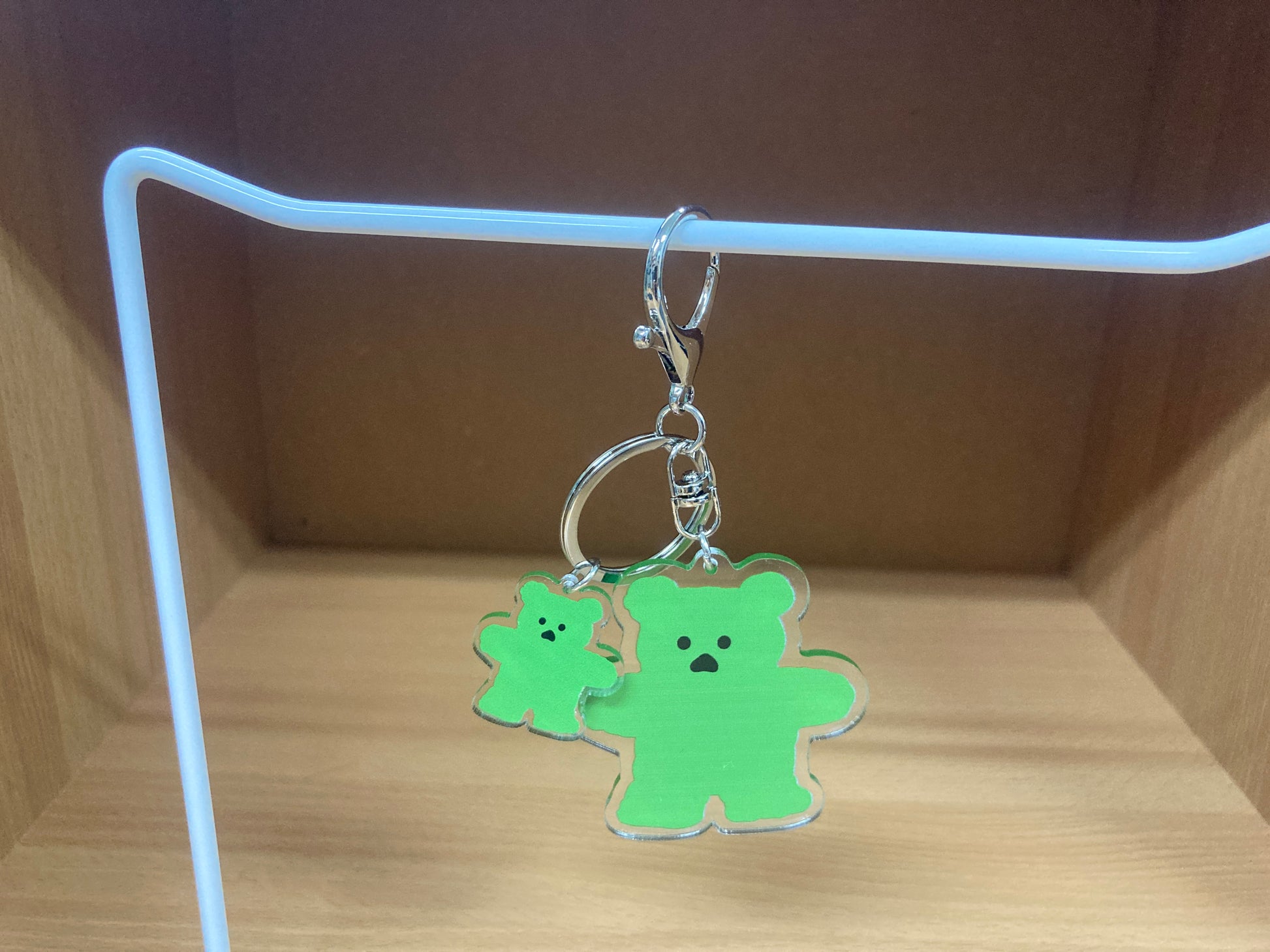 Tiny Treasures Seoul - Green Bear Acrylic Keychain 8
