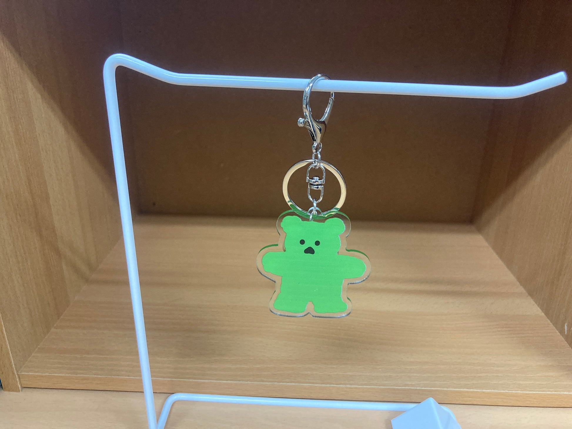Tiny Treasures Seoul - Green Bear Acrylic Keychain 9