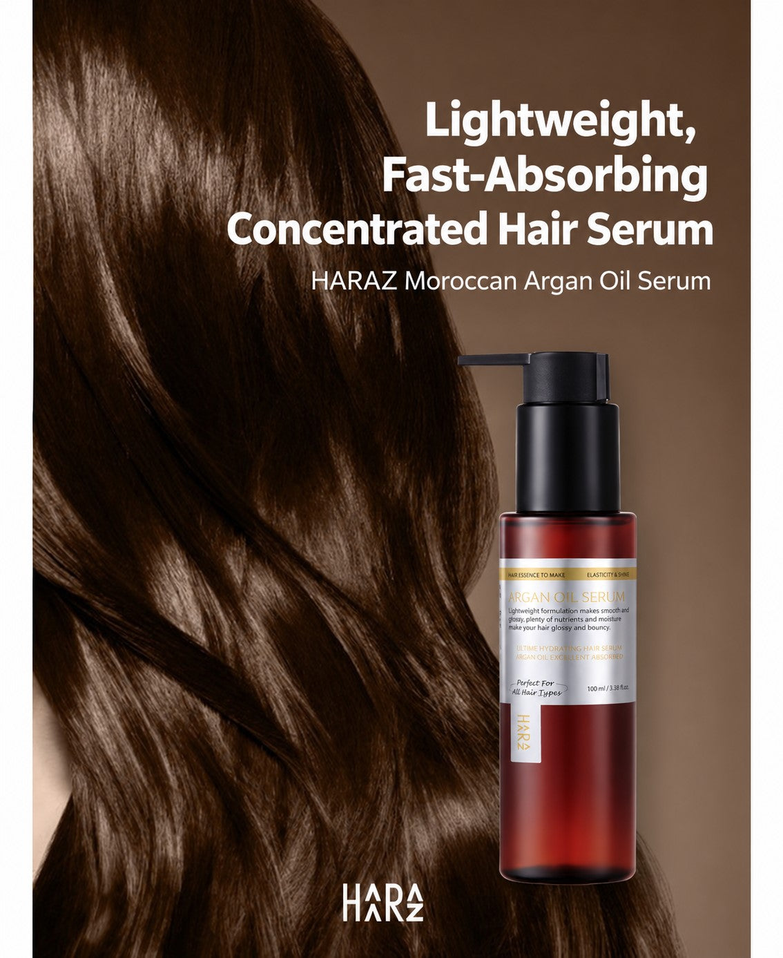 HARAZ Argan Oil Hair Serum 100 ml (3.3 fl oz)