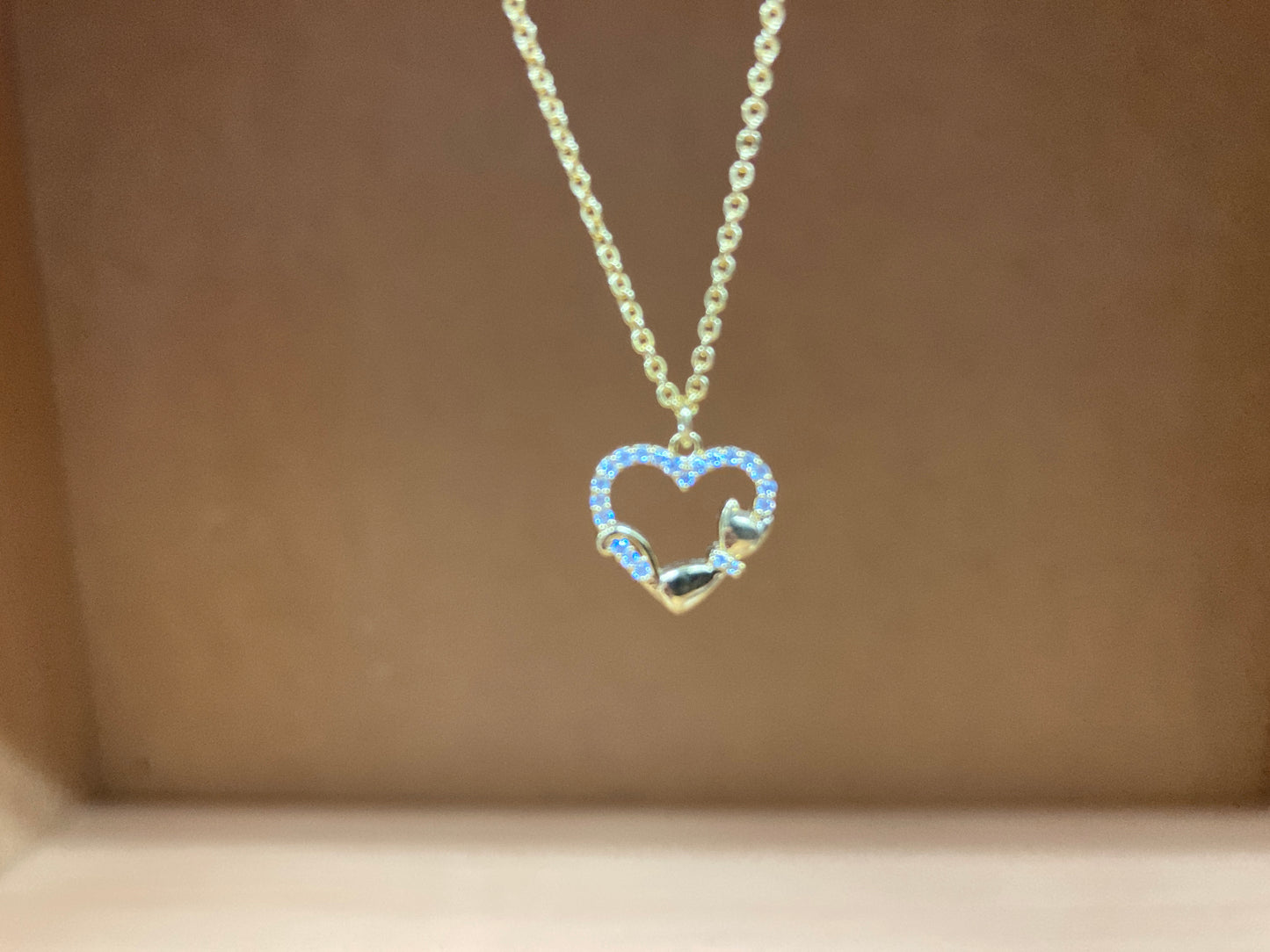 Tiny Treasures Seoul - Heart & Cat Necklace (Gold) 11