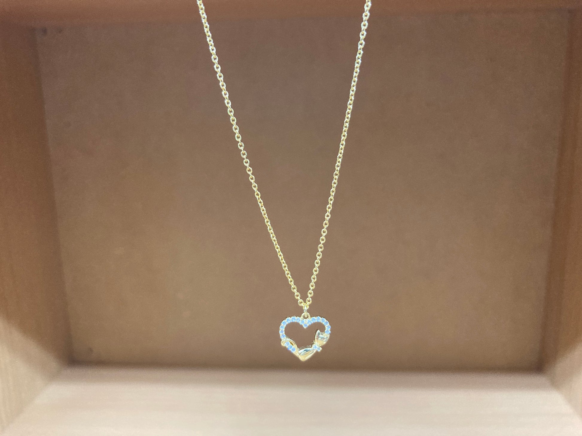 Tiny Treasures Seoul - Heart & Cat Necklace (Gold) 14