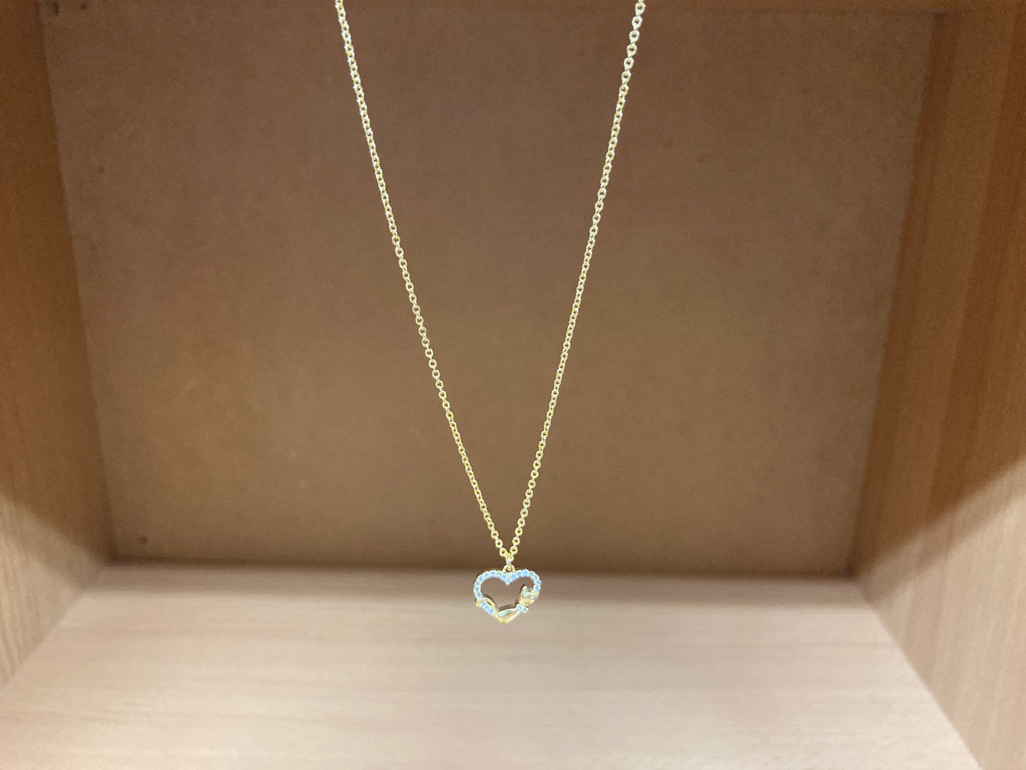 Tiny Treasures Seoul - Heart & Cat Necklace (Gold) 8