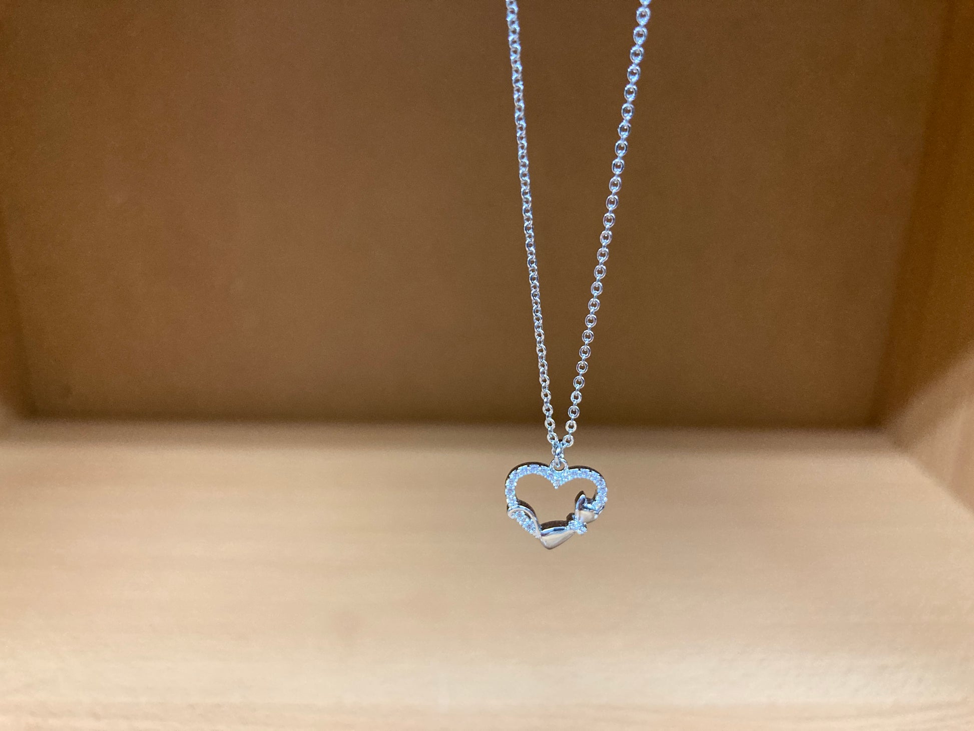 Tiny Treasures Seoul - Heart & Cat Necklace (Silver) 10