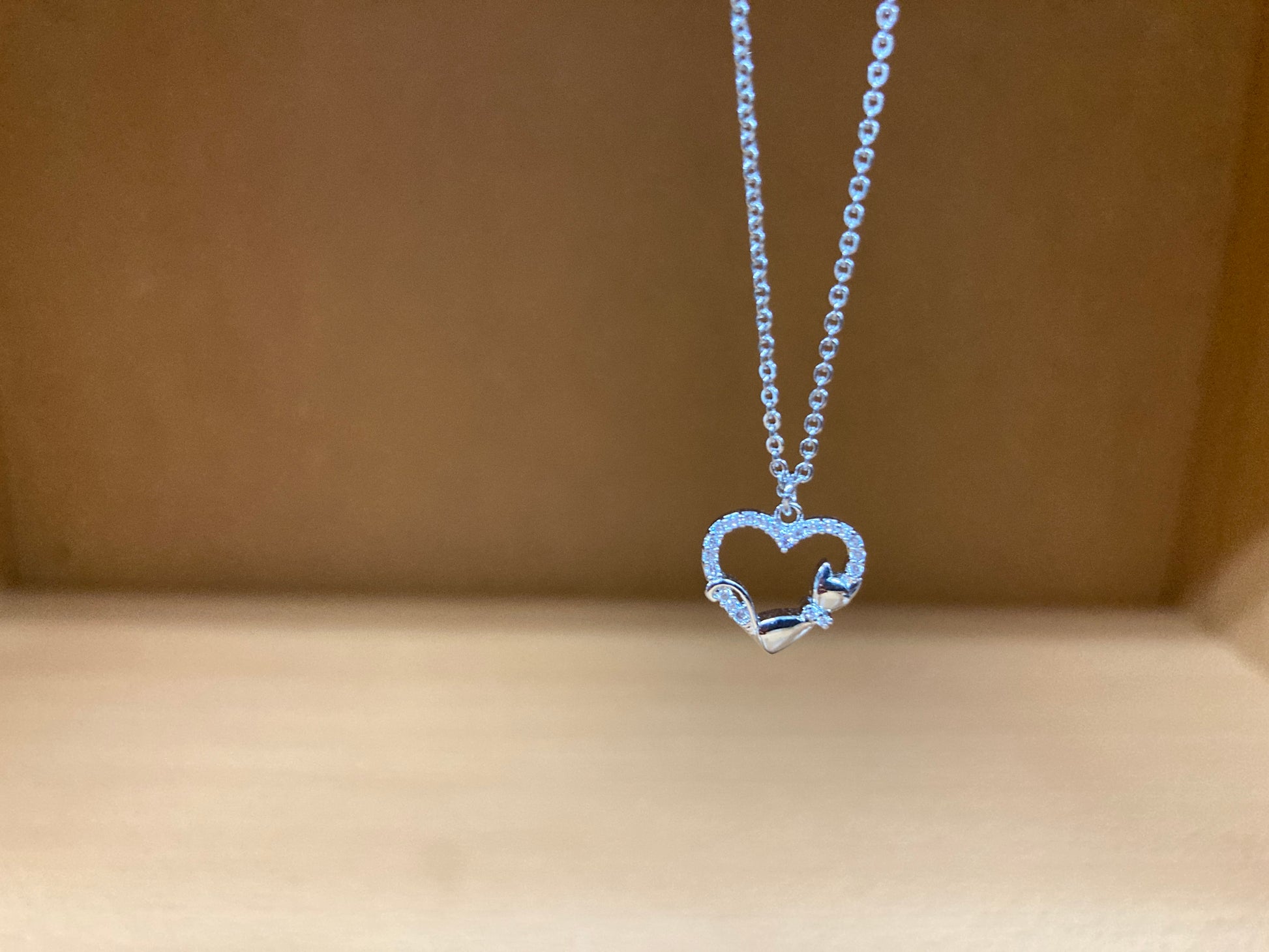 Tiny Treasures Seoul - Heart & Cat Necklace (Silver) 11