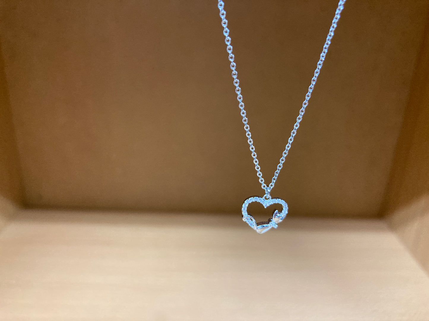 Tiny Treasures Seoul - Heart & Cat Necklace (Silver) 5