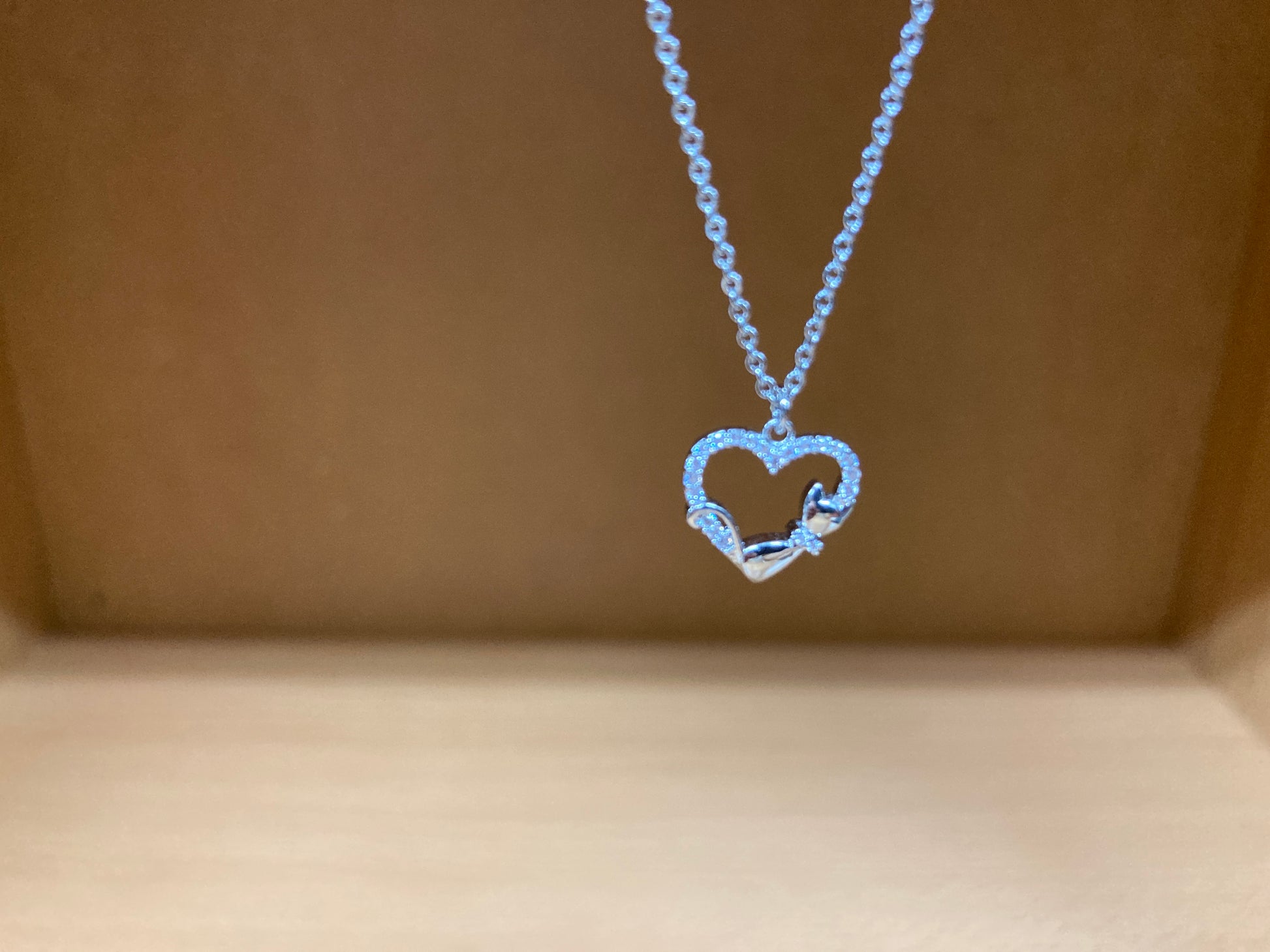 Tiny Treasures Seoul - Heart & Cat Necklace (Silver) 7
