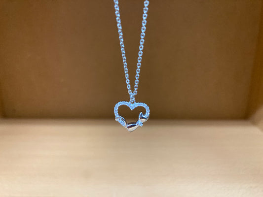 Tiny Treasures Seoul - Heart & Cat Necklace (Silver) 9