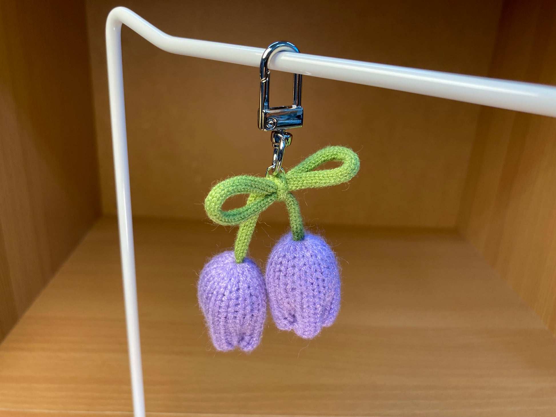 Tiny Treasures Seoul - Lavender Tulip Ribbon Bag Charm