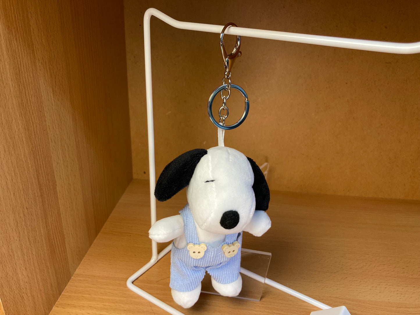 Tiny Treasures Seoul - Light Blue Snoopy Plush Bag Charm Key Chain